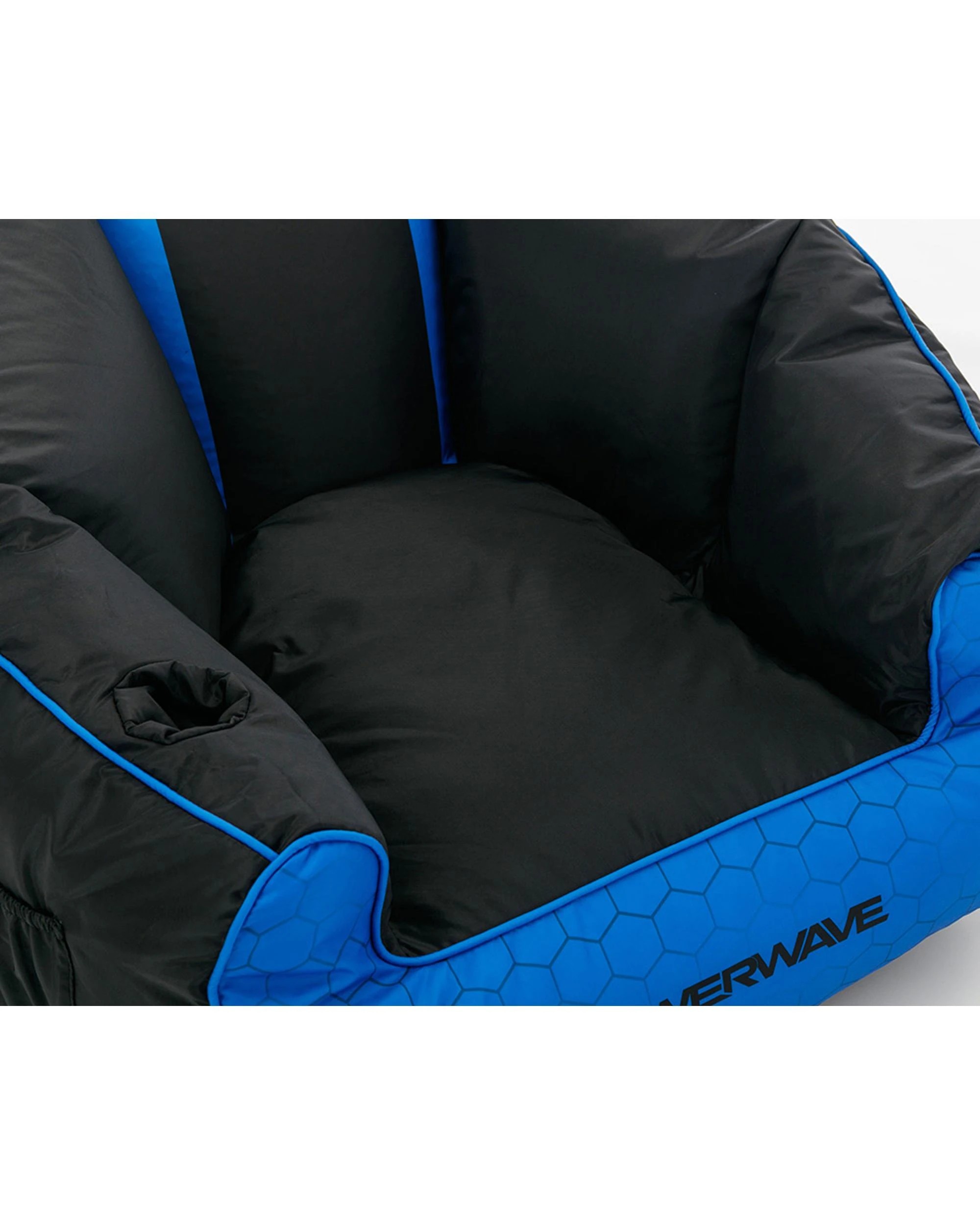 6 Powerwave PUFF Gaming Bean Bag Chair - Blue, 6 of 7