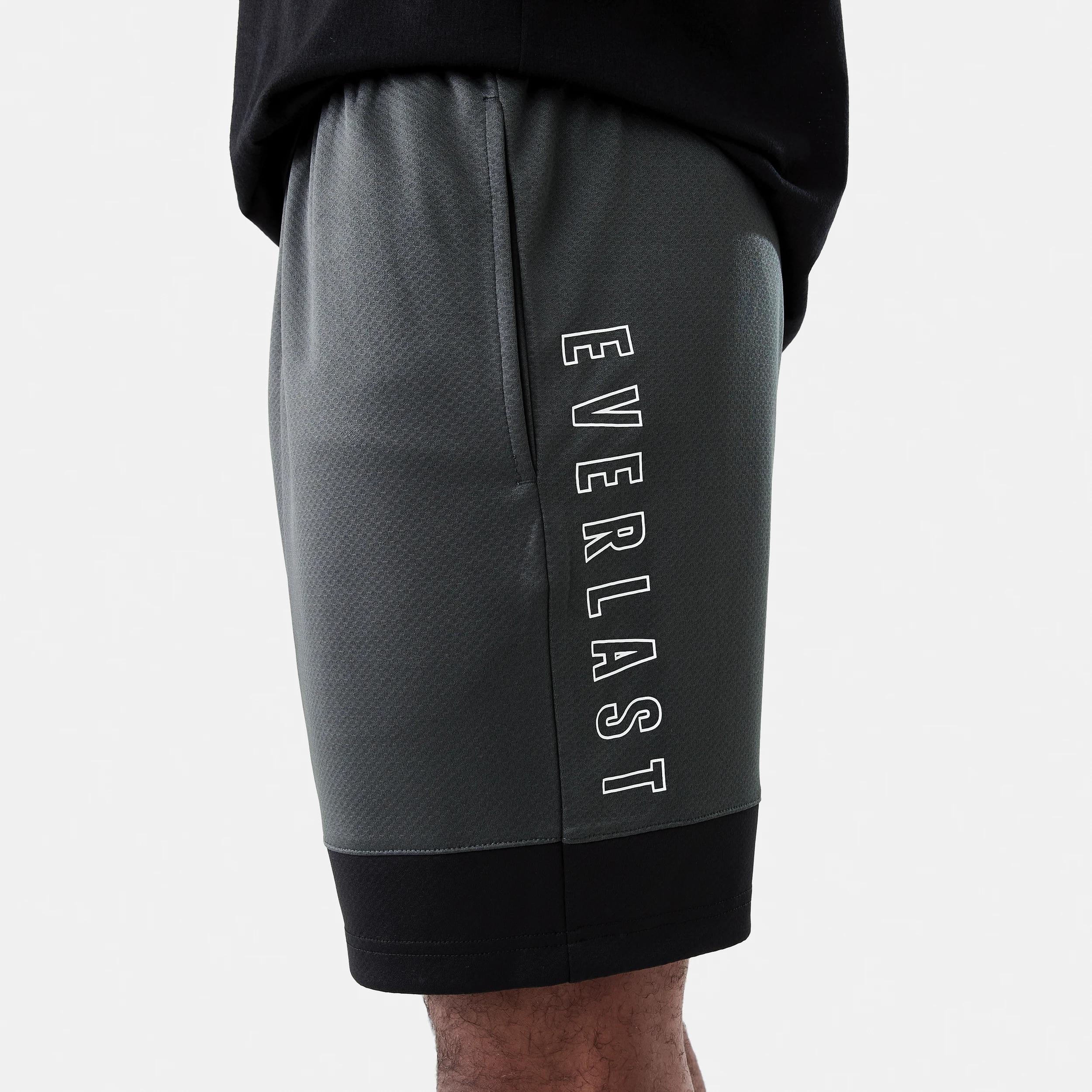 6 Everlast Mens Mesh Panelled Shorts Robust Gry, 6 of 9