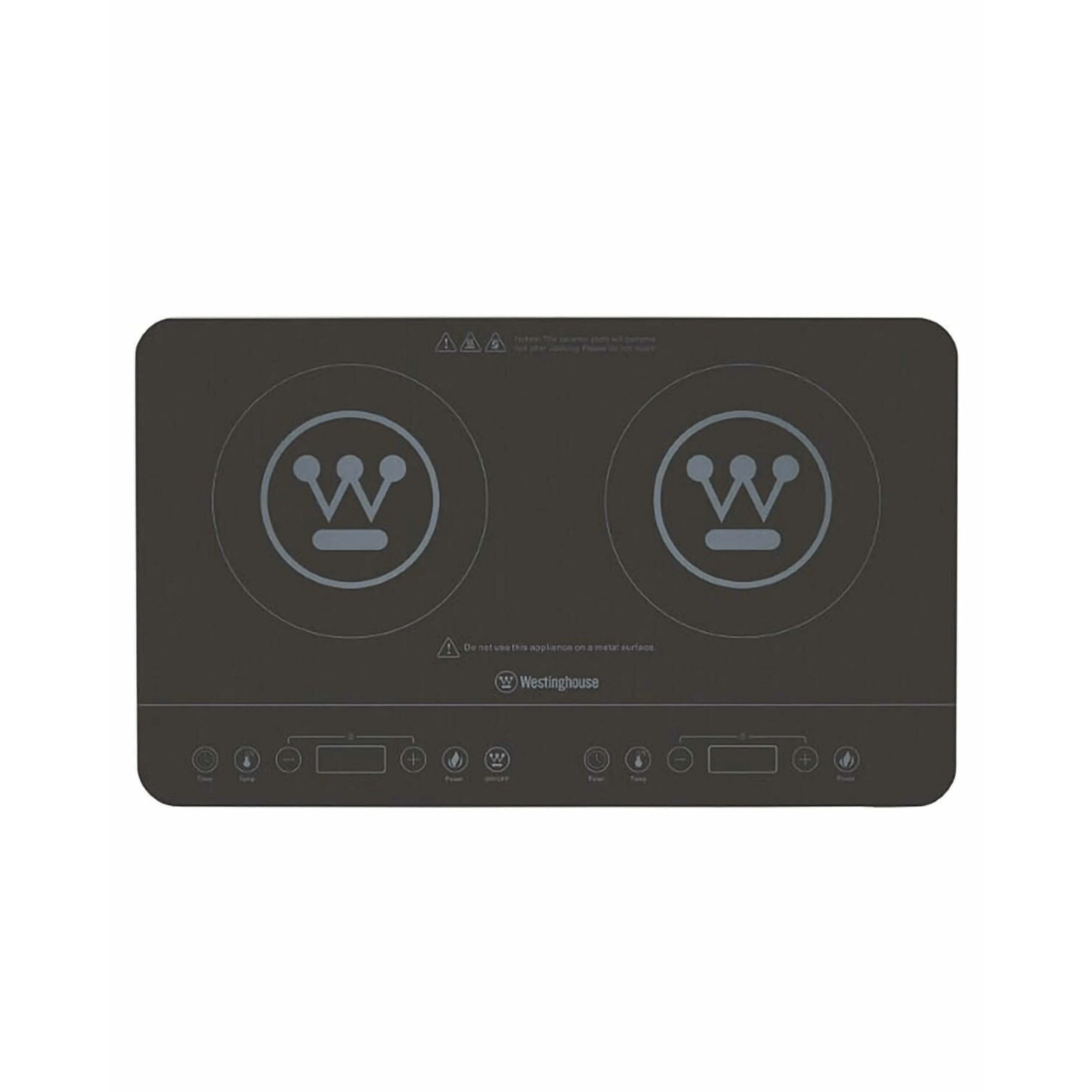 1 Westinghouse Portable Twin Induction Cooktop - Black, 1 of 2