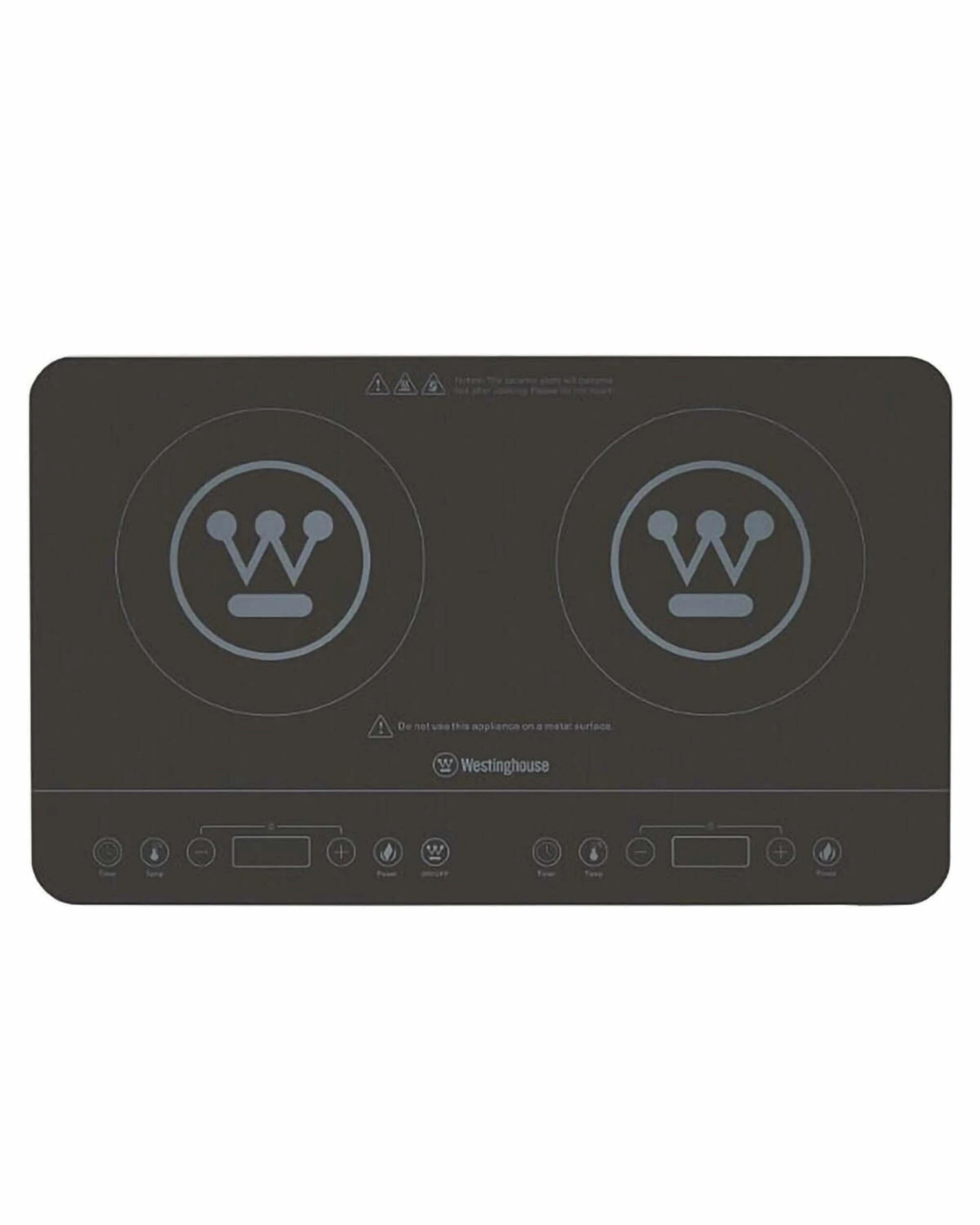 1 Westinghouse Portable Twin Induction Cooktop - Black - BLACK, 1 of 2