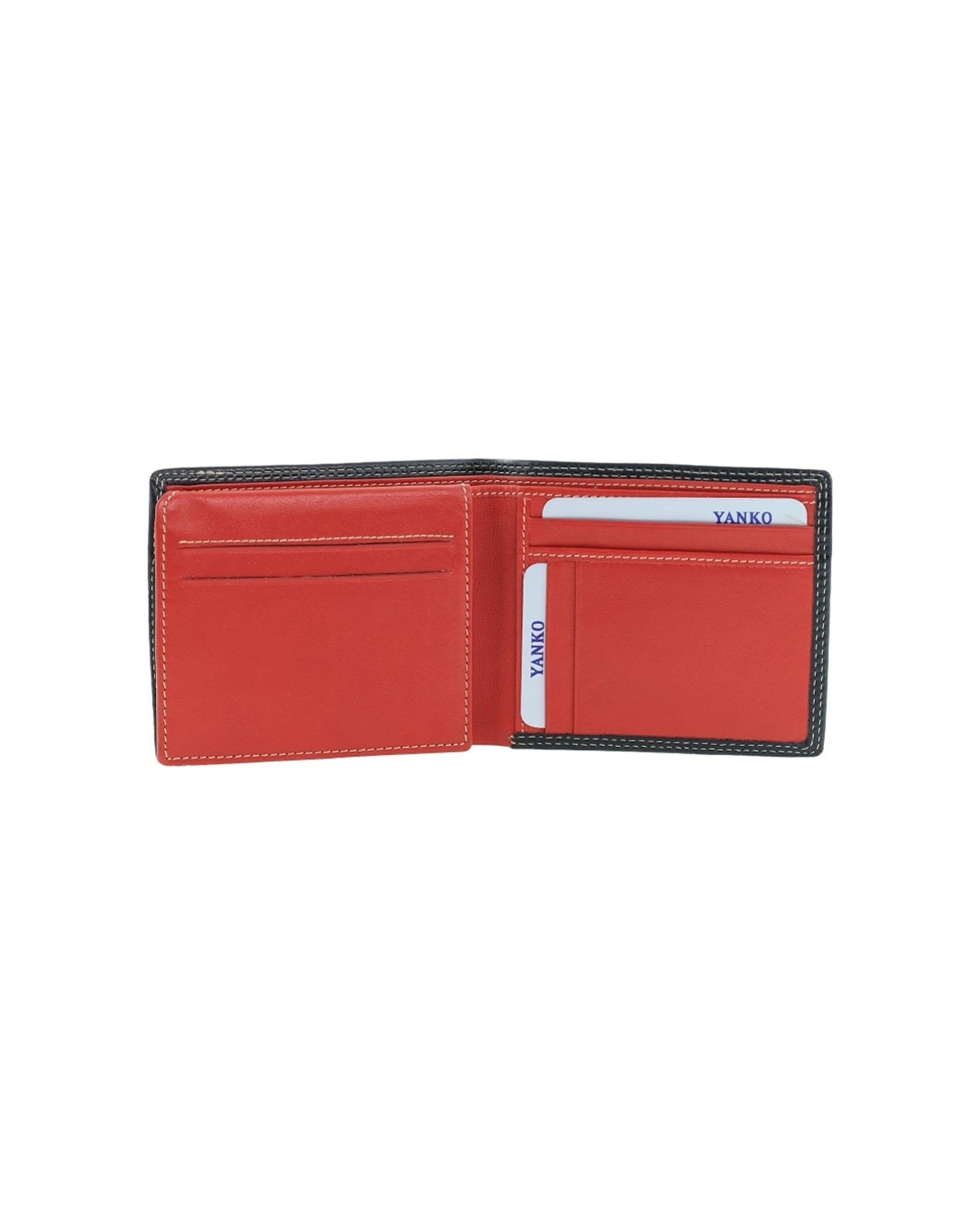 3 Yanko Slimline Bi-Fold Wallet Italian Leather Design Exclusive Craftsmanship - Black, 3 of 3
