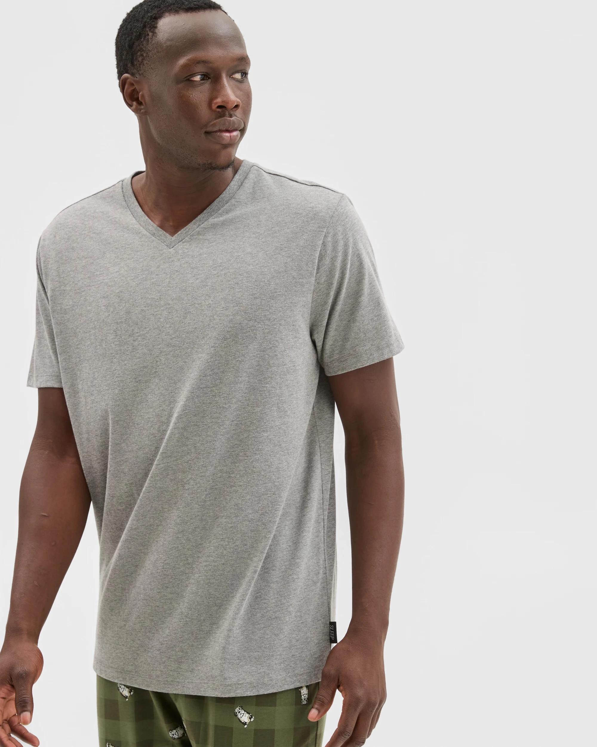 5 Maxx Australian Cotton Sleep T-Shirt GREY MARLE, 5 of 5