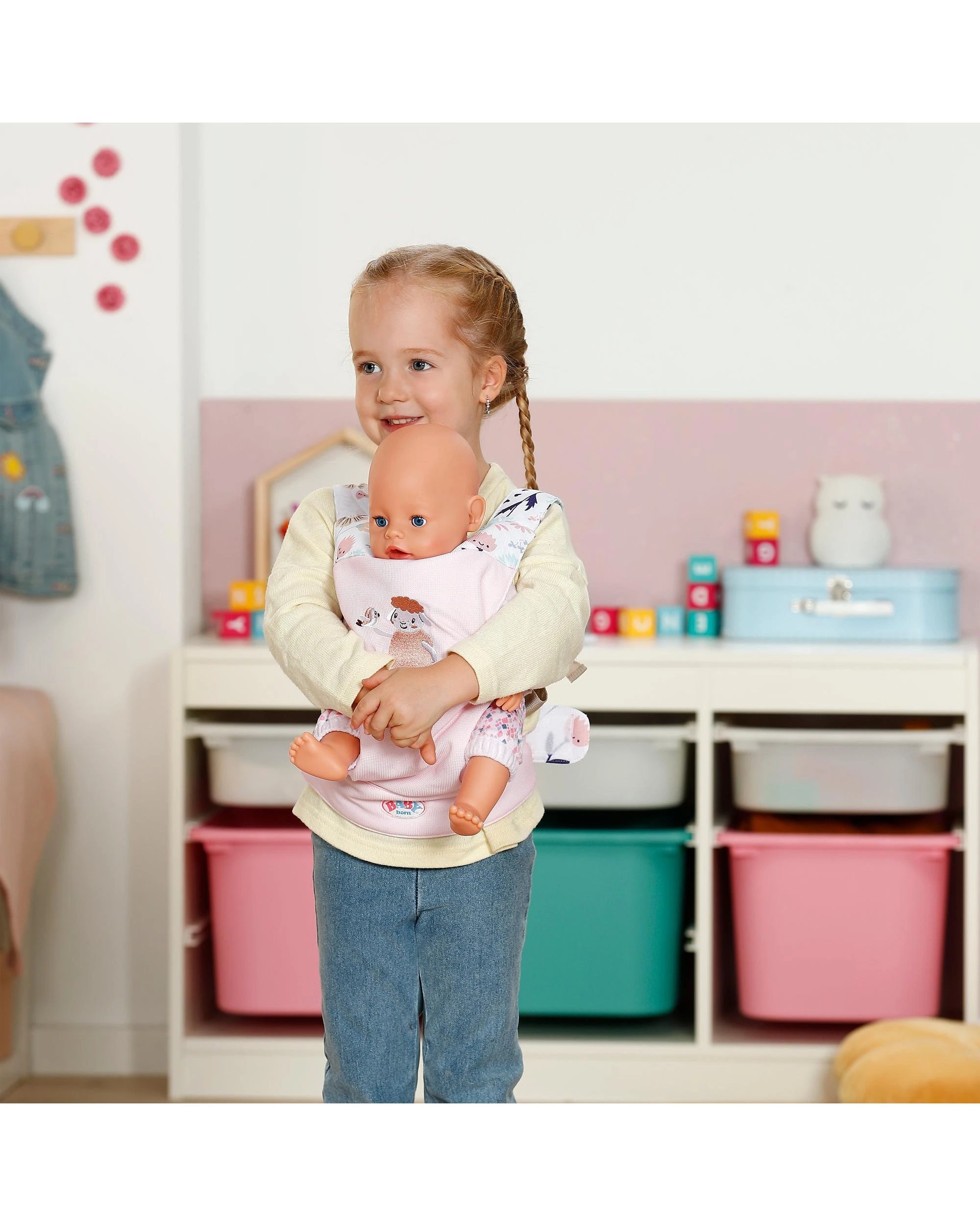 4 Baby Born Baby Carrier - Flower, 4 of 5
