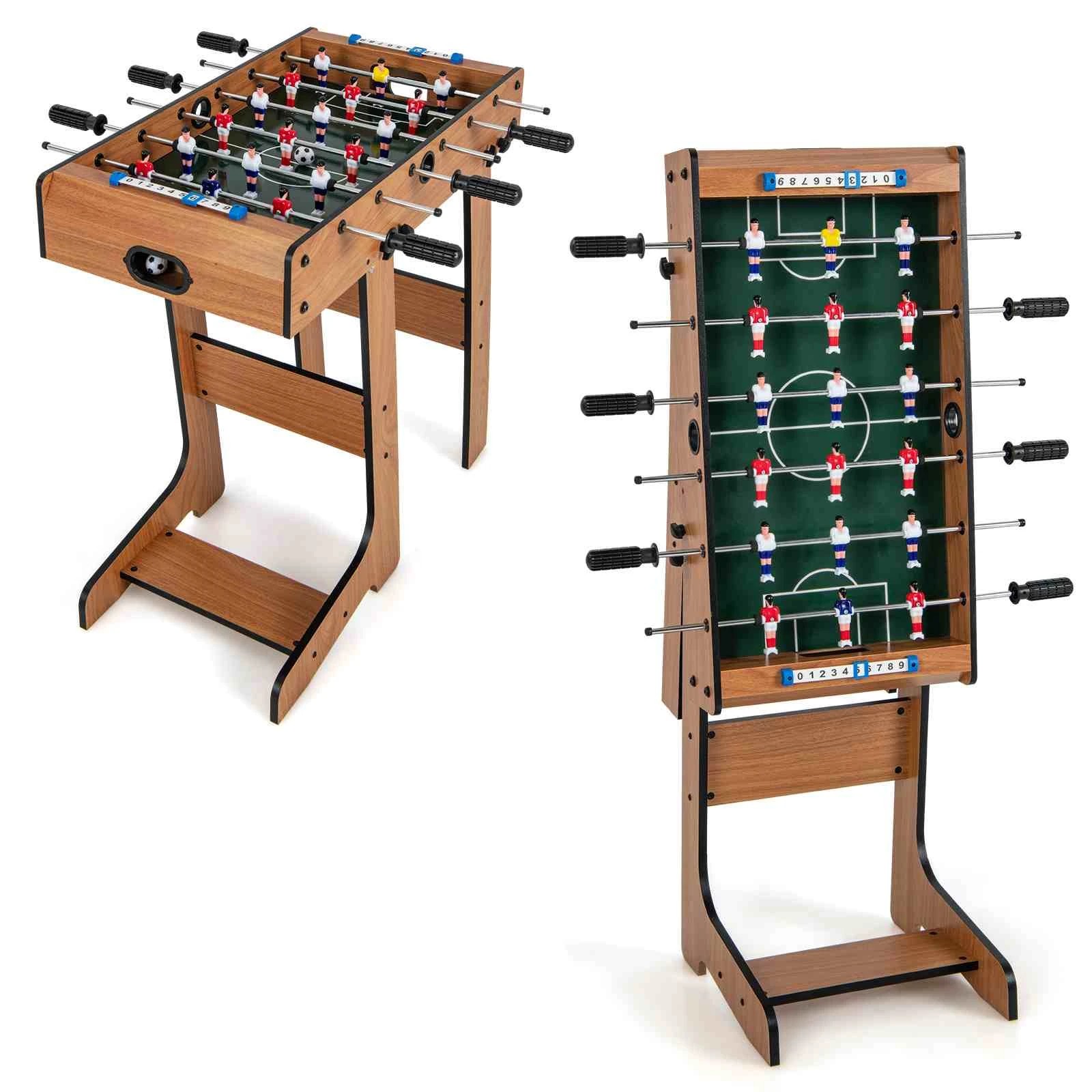 1 Costway Foosball Table Foldable Football Shoot Tabletop Family Party Game Home Fun Toys, 1 of 4