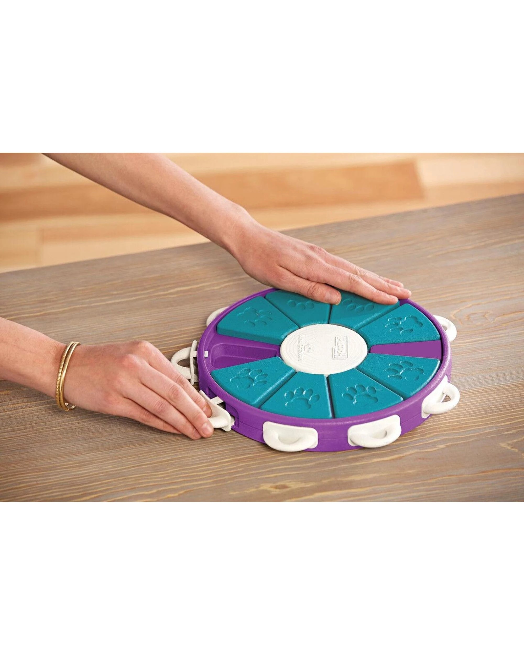 7 Outward Hound Nina Ottosson Dog Twister Interactive Play Dog Toy Purple, 7 of 8