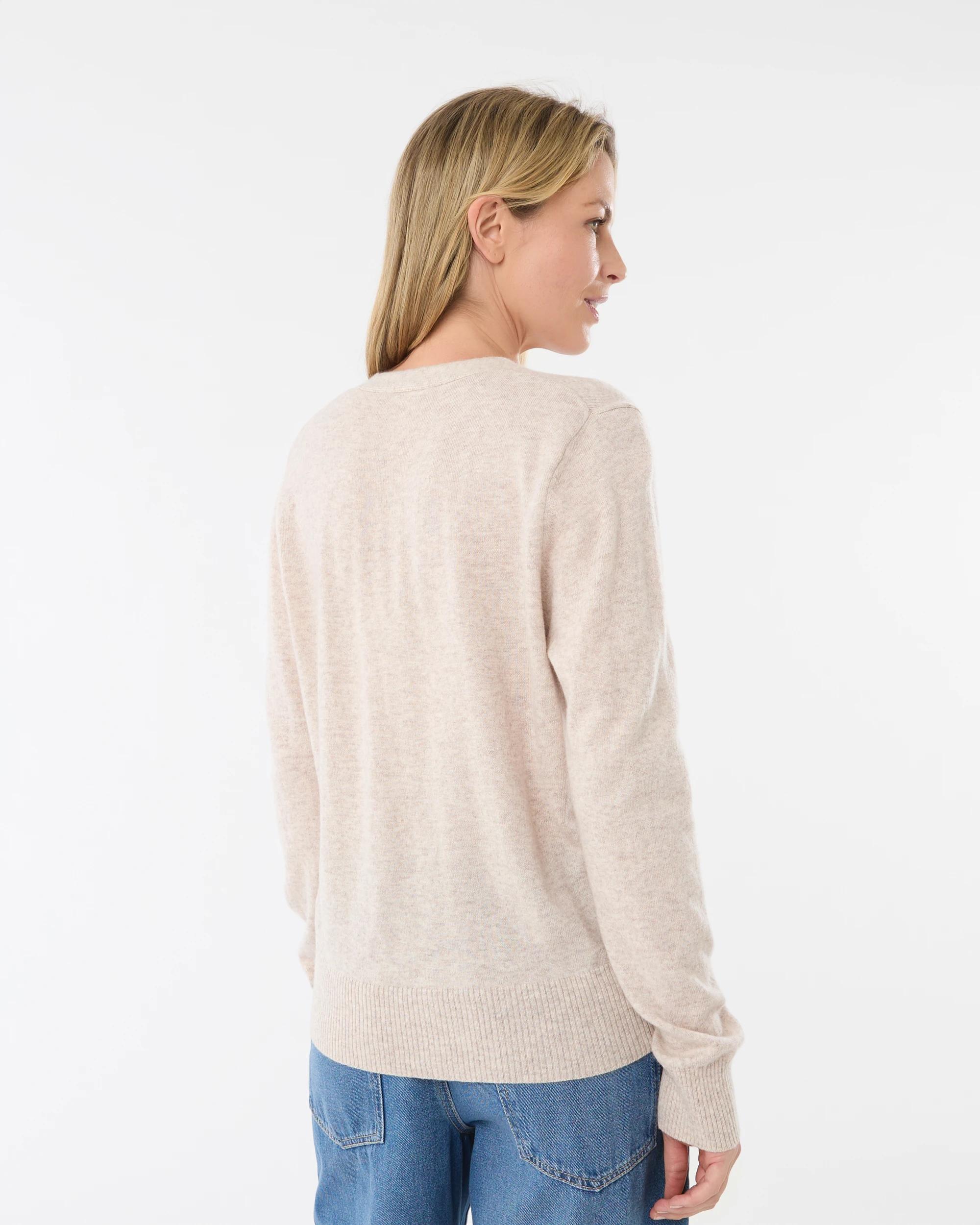 3 Merino Wool Cardigan Loml Marle, 3 of 7