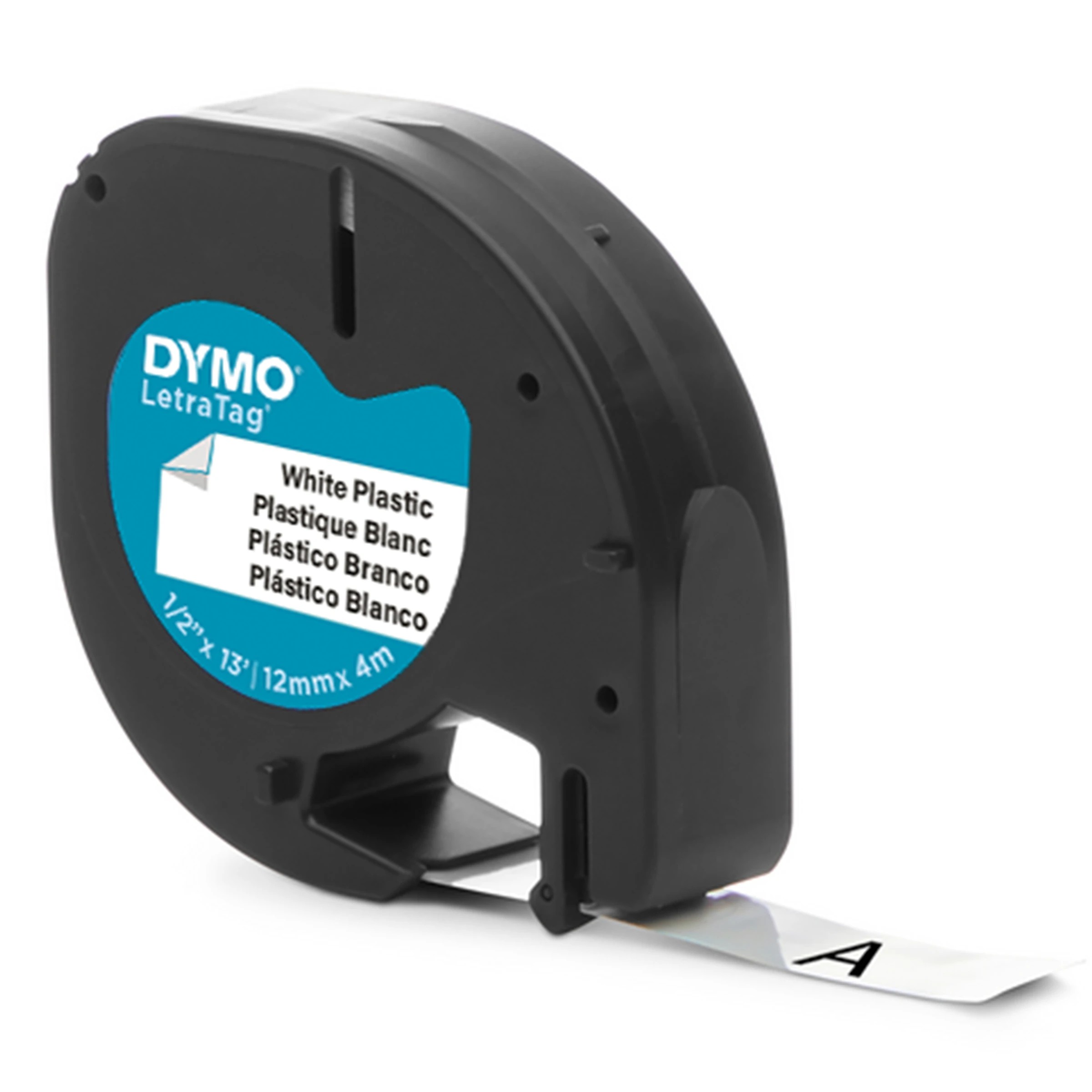 2 DYMO LetraTag Plastic Tape - White, 2 of 8