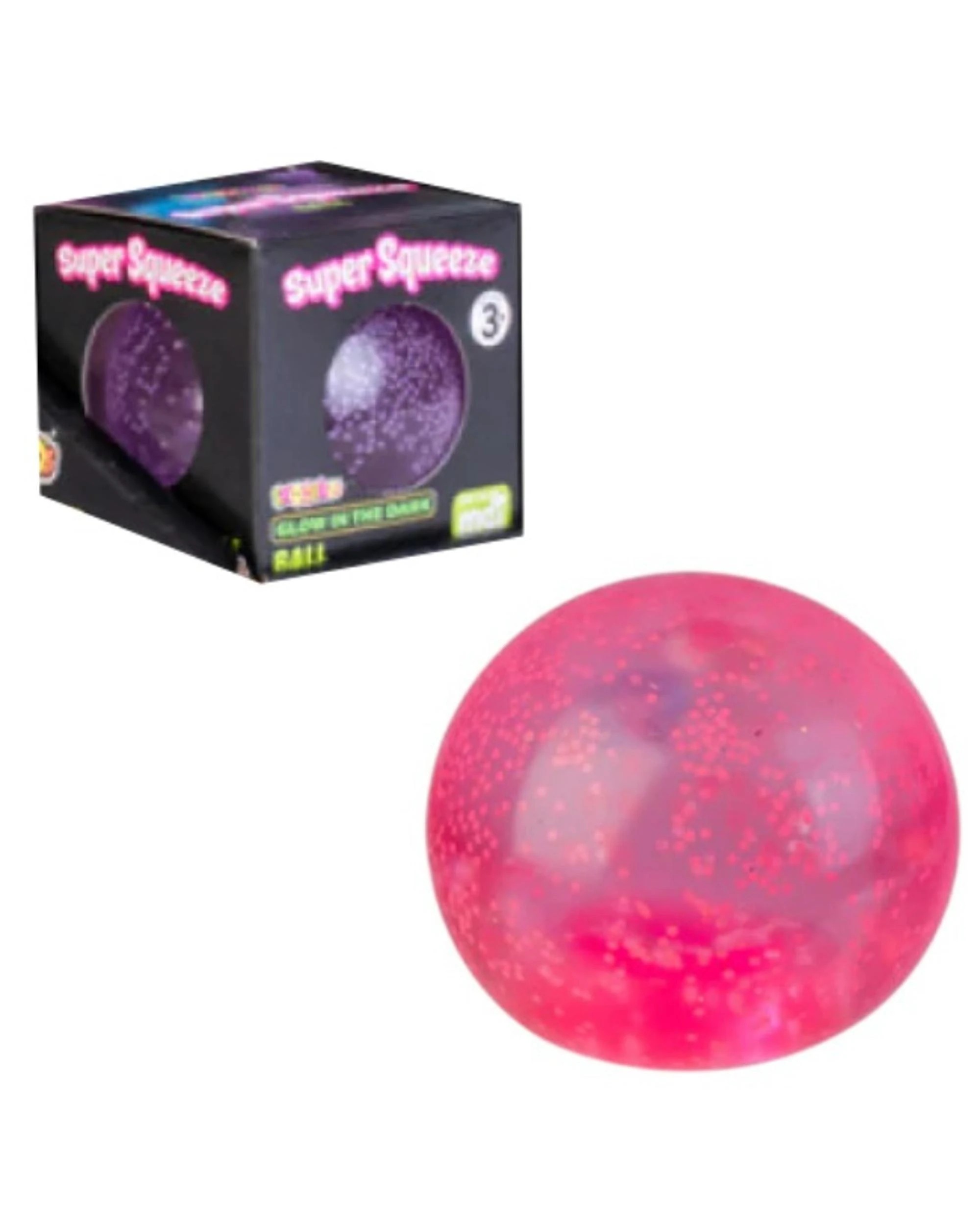 1 Smooshos Super Squeeze Glow in the Dark Ball Assorted, 1 of 3