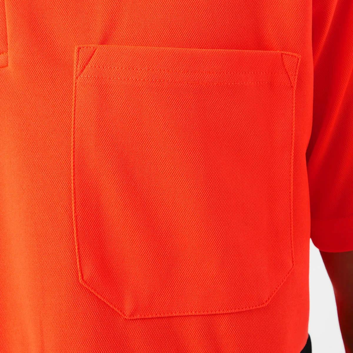 10 Workwear Hi-Visibility Short Sleeve Polo Shirt SAFETY ORANGE, 10 of 10