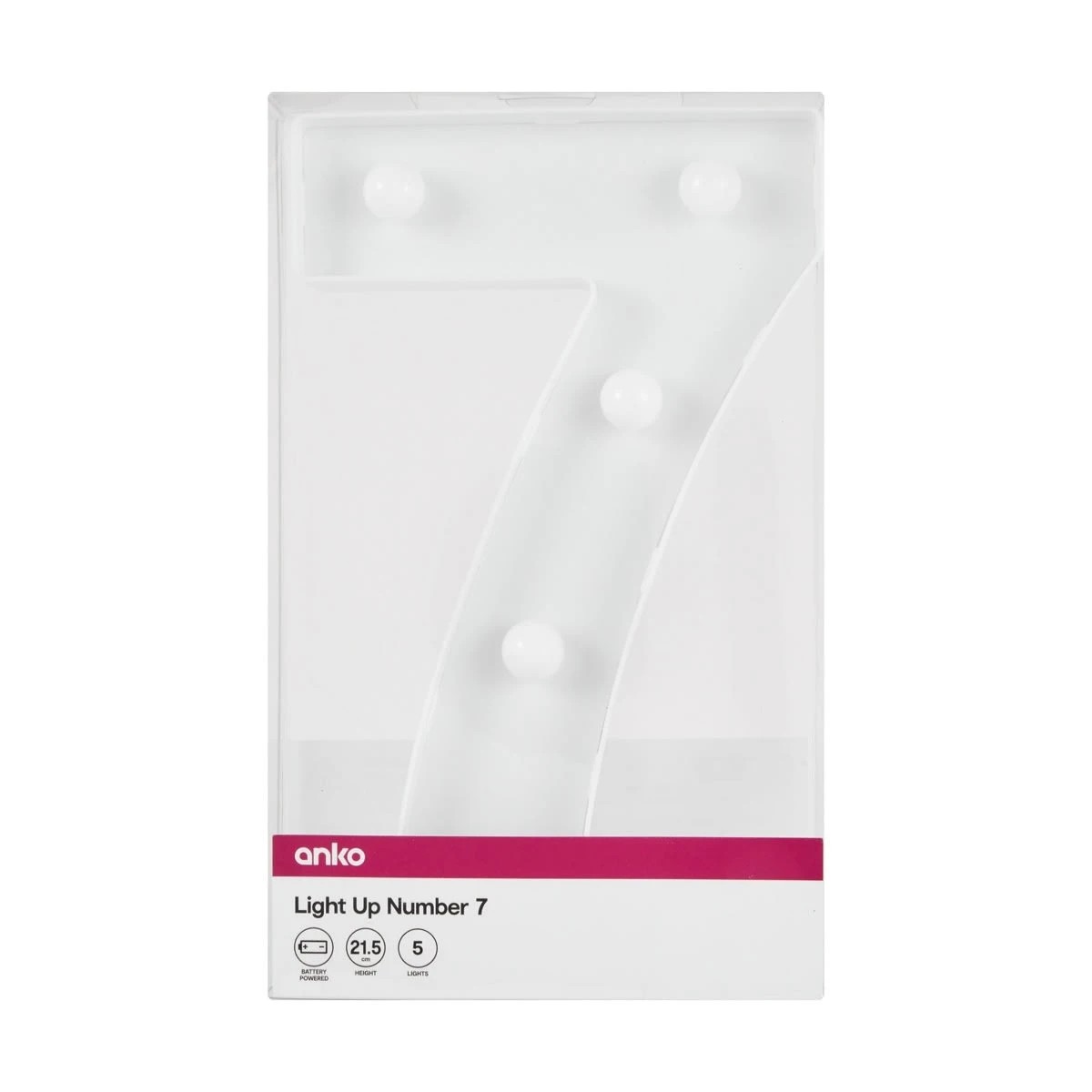 4 Light Up Number 7, 4 of 5