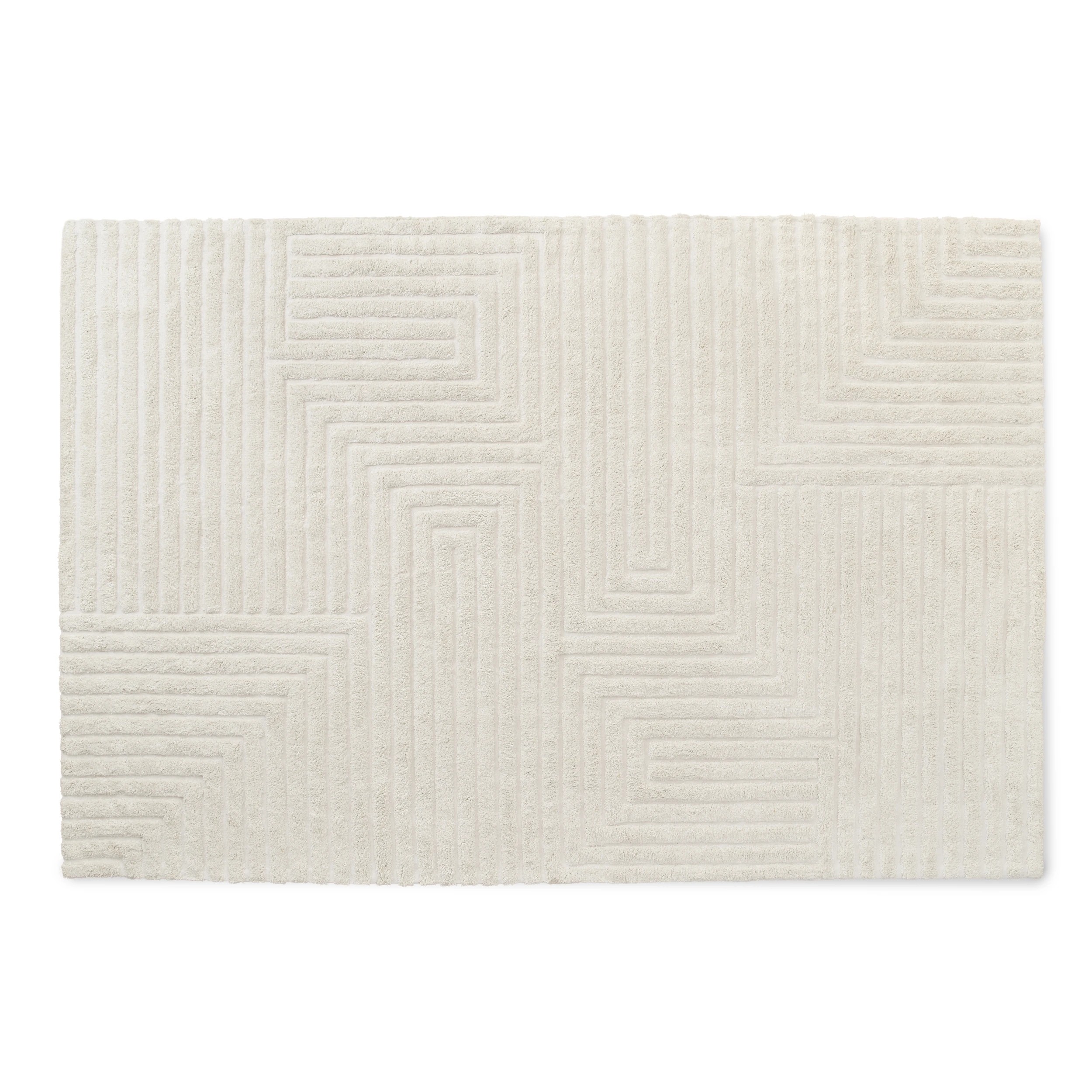 6 Linear Wool Blend Rug - Beige, Extra Extra Large - 300cm x 200cm, 6 of 6