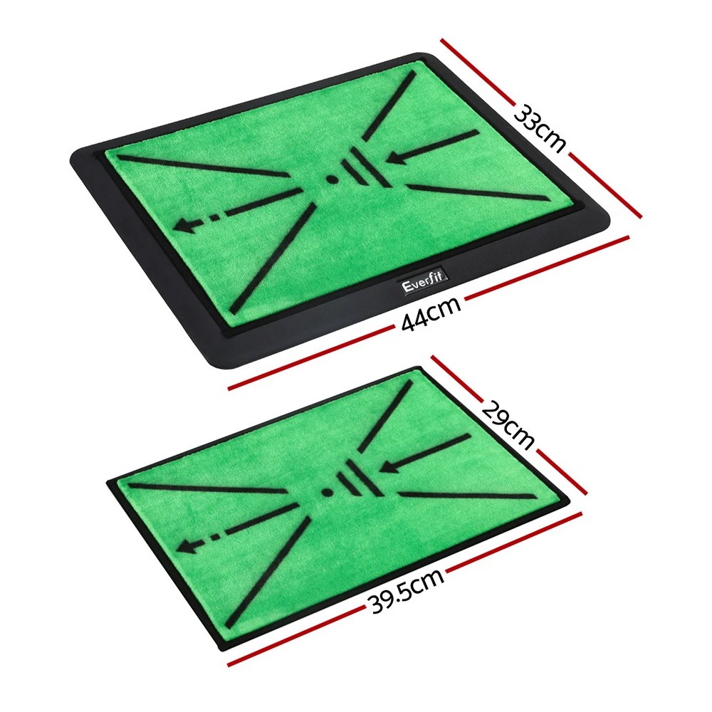 2 Everfit Golf Hitting Mat Training Swing Path Feedback Detection Batting 44x33cm - Green, 2 of 6