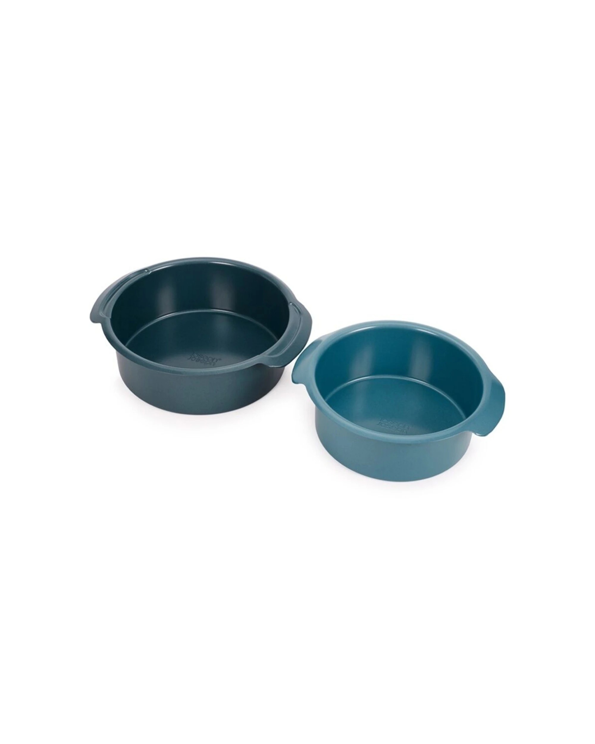 3 Joseph Joseph Carbon Steel Non-Stick Nest Bake Round Cake Tins 2PC - Blue, 3 of 8