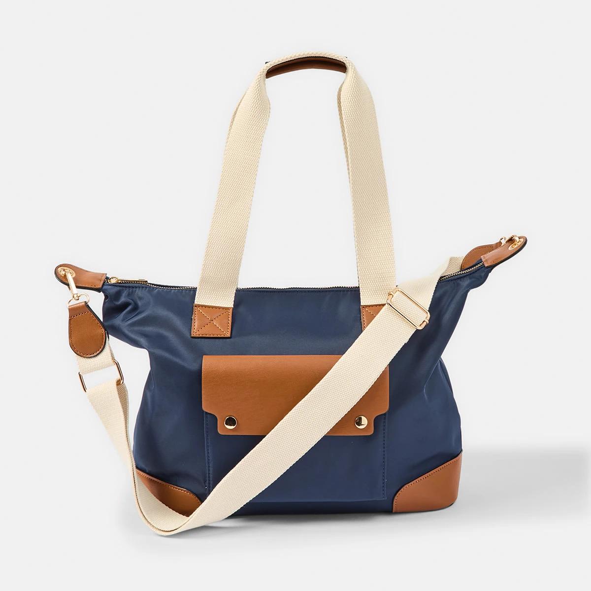 1 Large Crossbody Tote Bag Mdnt Navy, 1 of 6