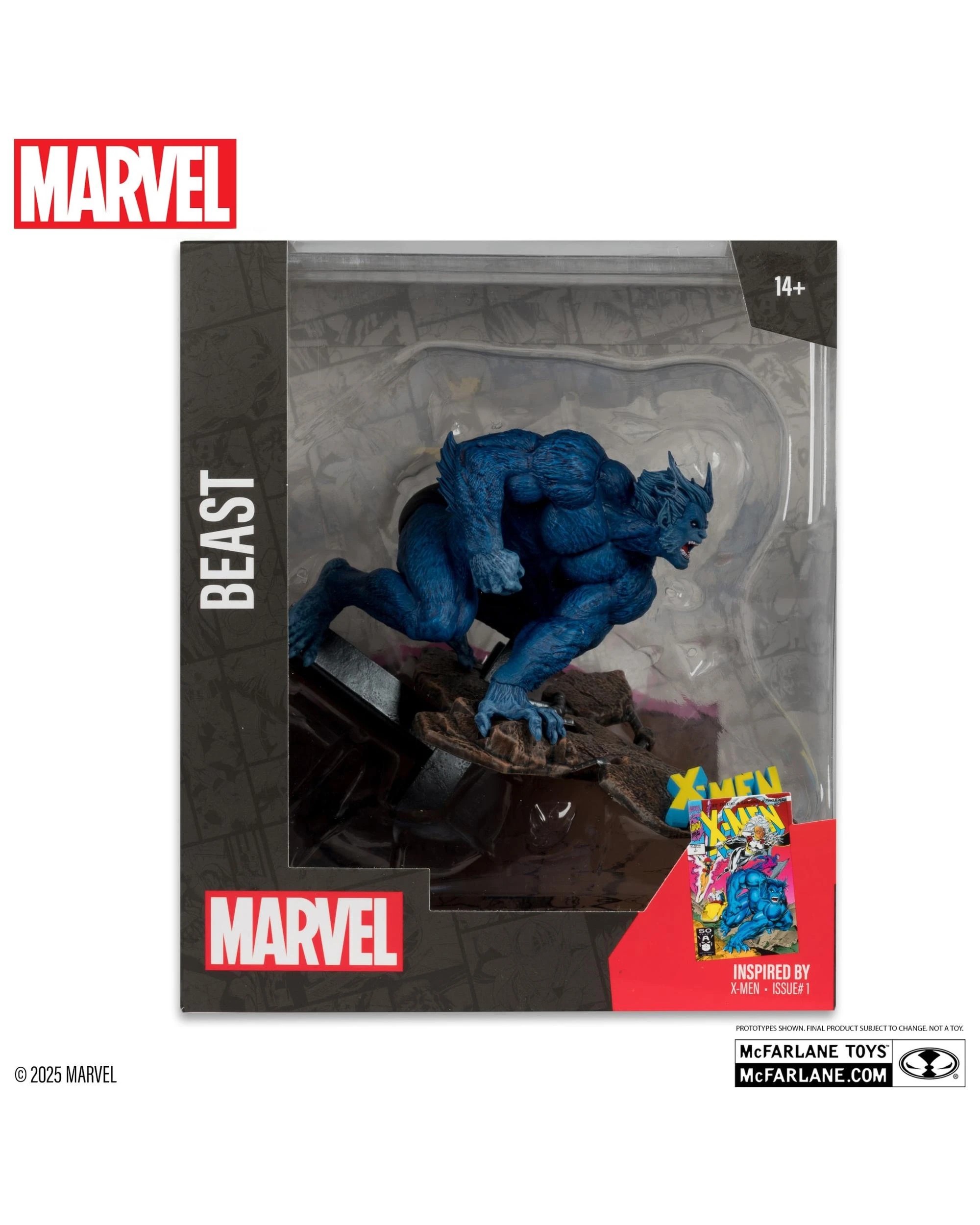 5 McFarlane Toys Marvel Collection Beast X-Men #1 1:10 Scale Figure, 5 of 8