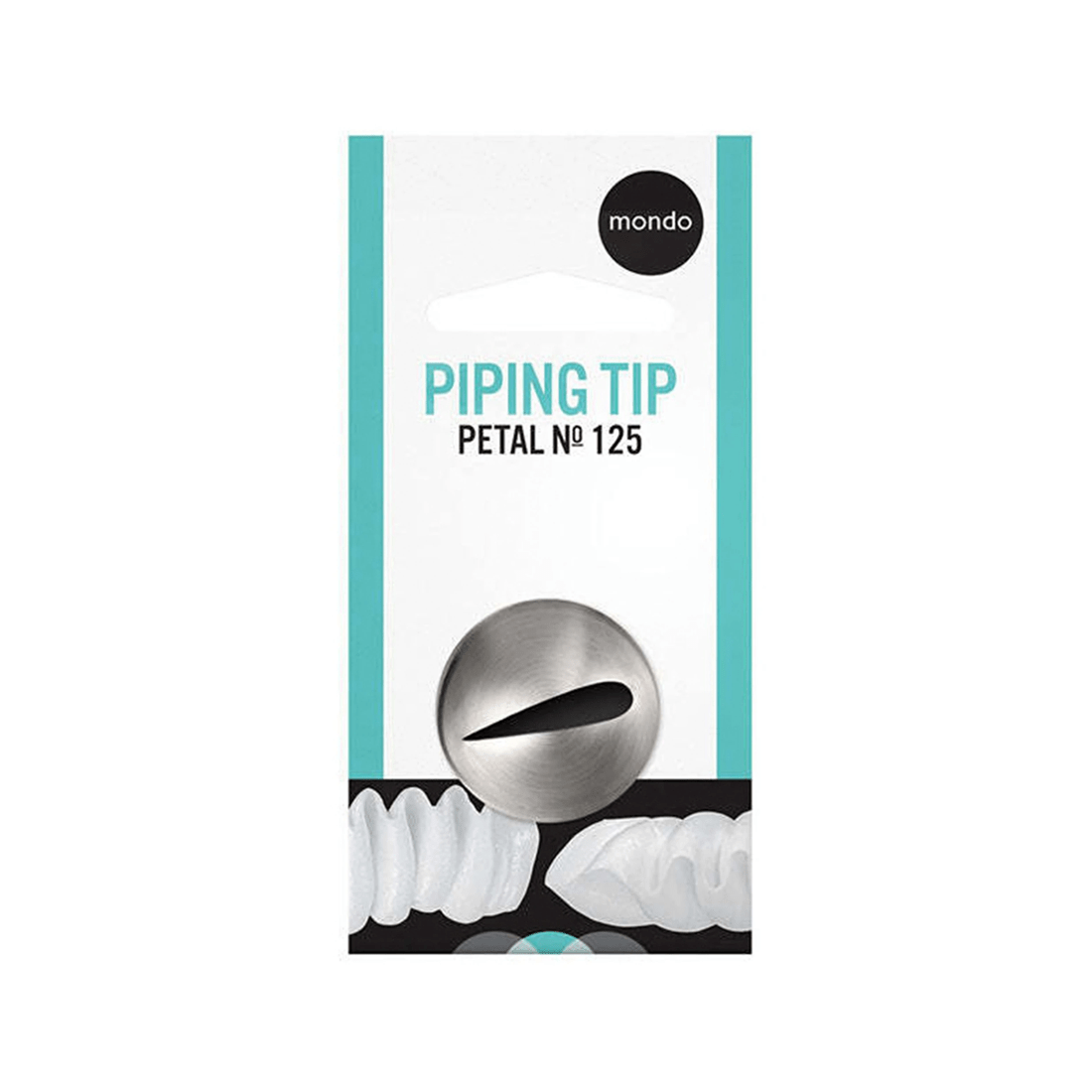 3 Mondo Large Petal Piping Tip Stainless Steel Cake Decorating Tool Includes 1 Tip
 - Silver, 3 of 3