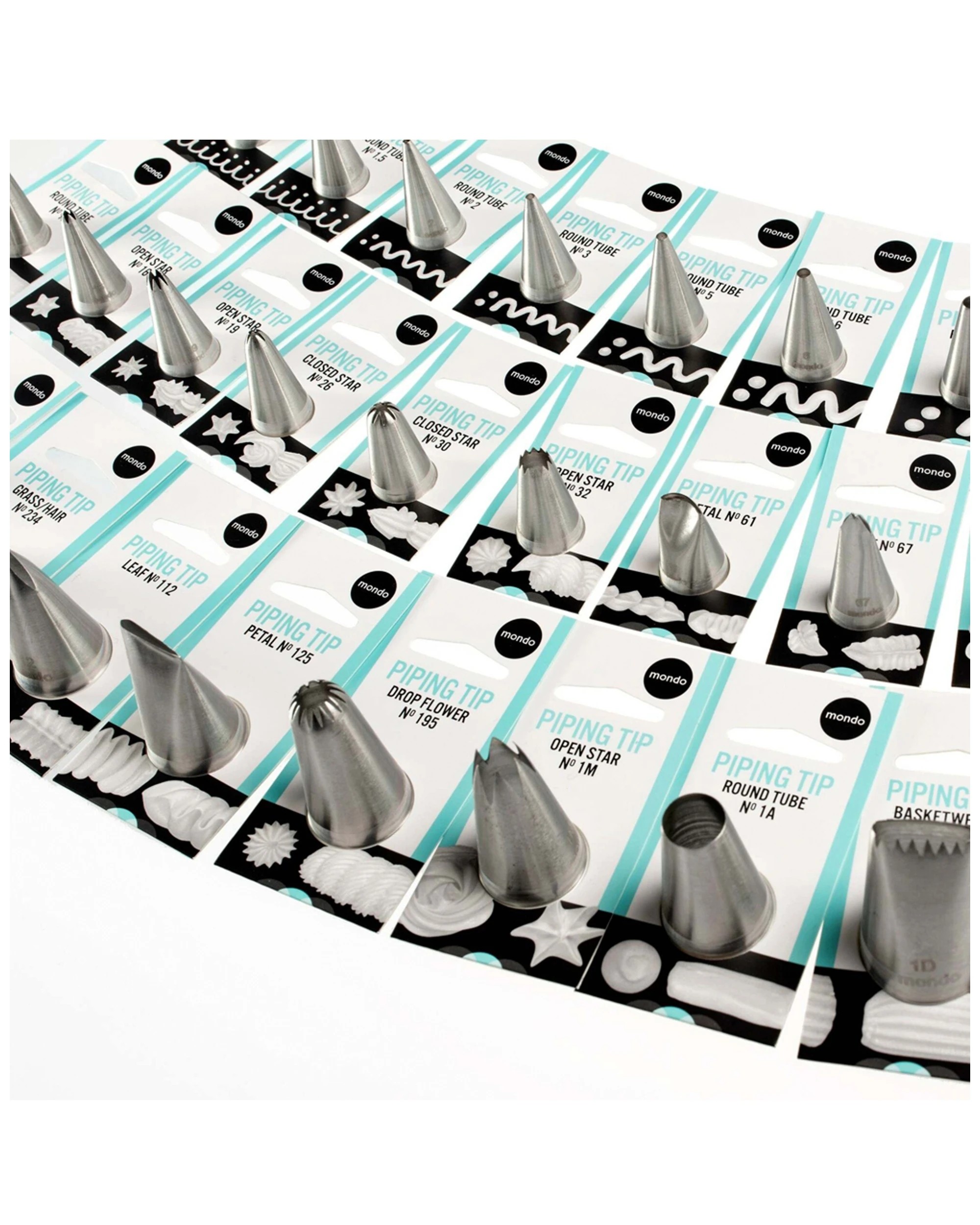 3 Mondo Large Petal Piping Tip Stainless Steel Cake Decorating Tool Includes 1 Tip
 - Silver, 3 of 3