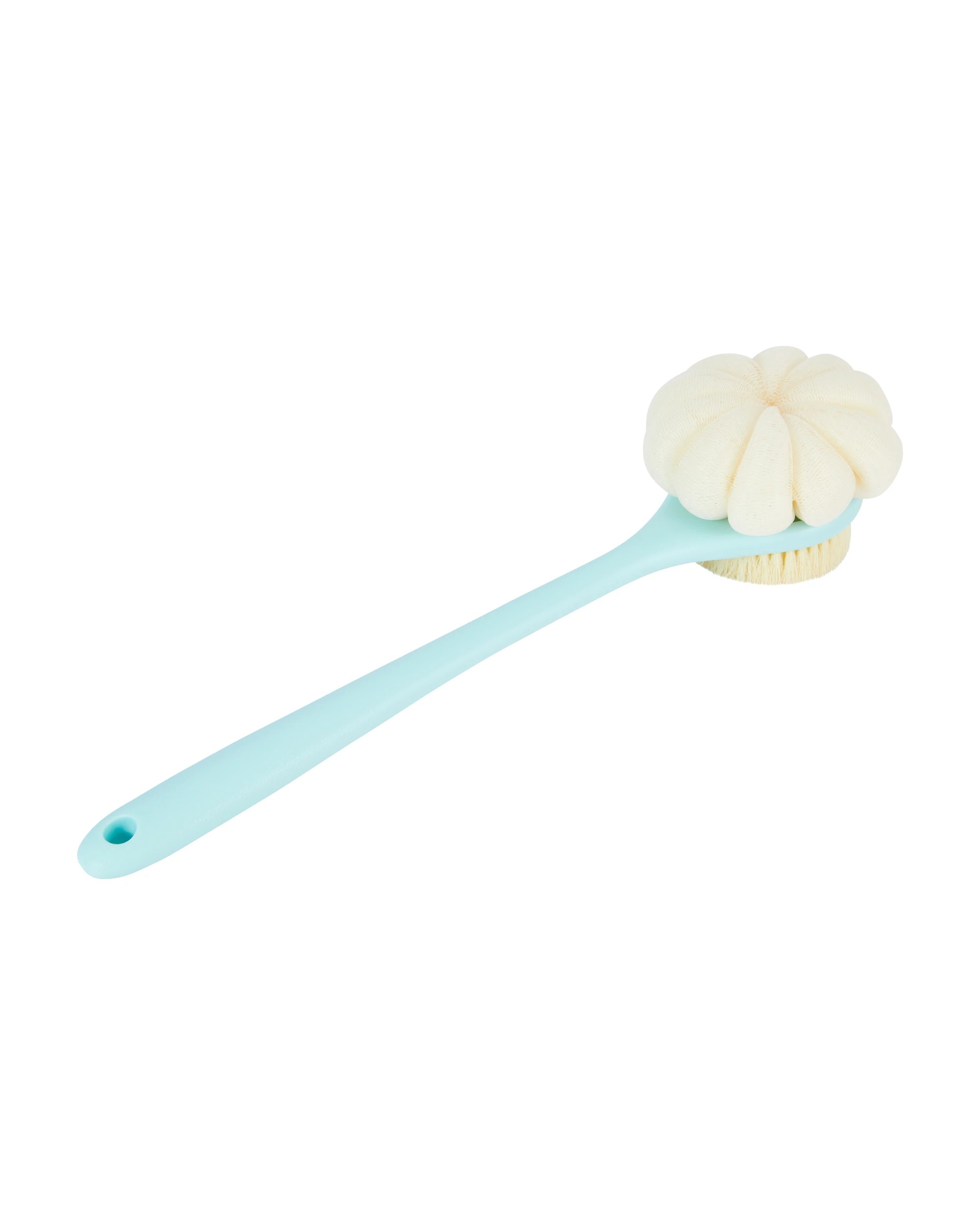 1 OXX Bodycare Dual-Sided Body Brush & Bath Puff - Mint, 1 of 4