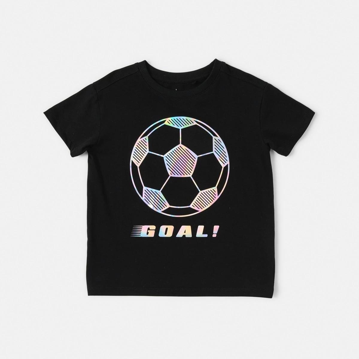 7 Mirror Foil Print T-shirt Blk Soccr, 7 of 8