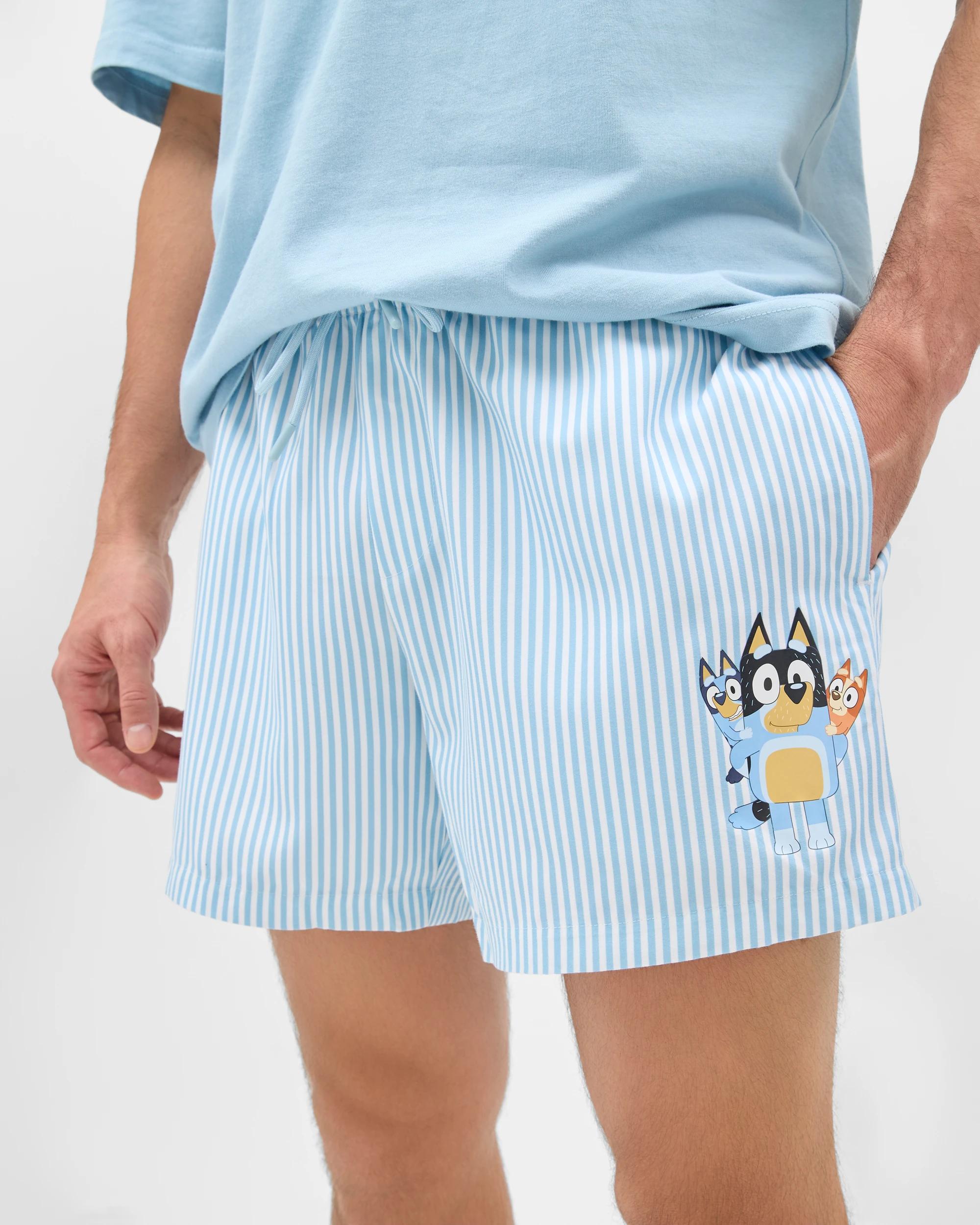 5 Bluey Stripe Shorts BLUE, 5 of 6