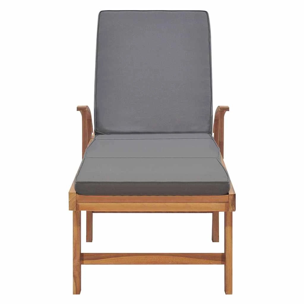 4 vidaXL Sunlounger Multi-Position Backrest - Grey, 4 of 9