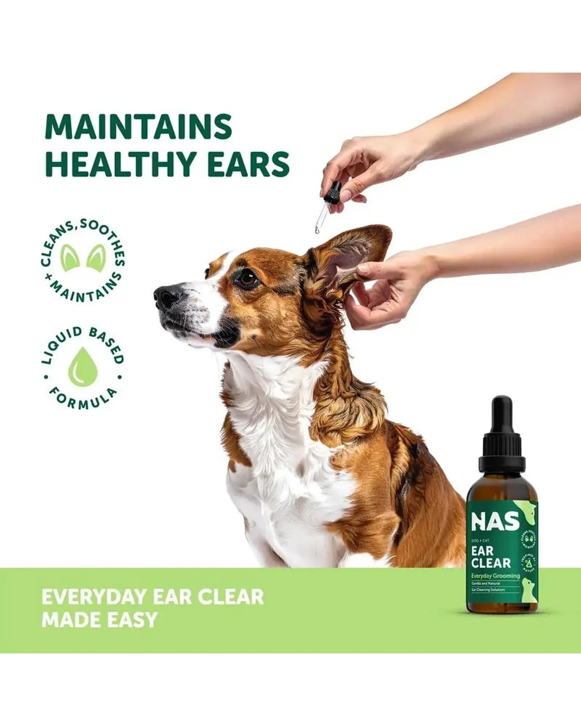 6 NAS Ear Clear Everyday Grooming Ear Cleaning Solution for Dogs & Cats 50ml, 6 of 8