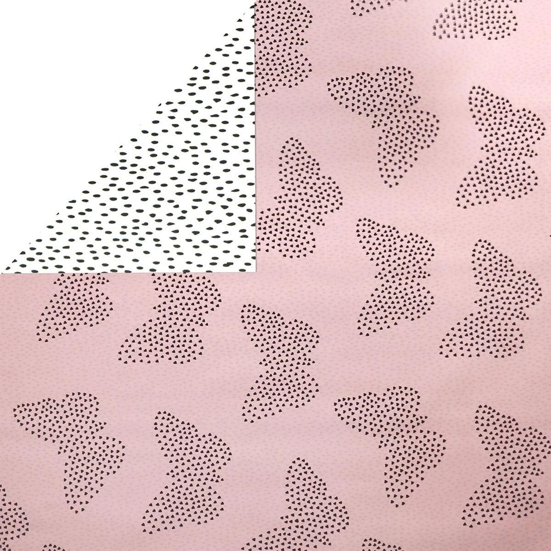 1 Hallmark Double-Sided Gift Wrap Roll - Love Heart Butterflies, 1 of 3