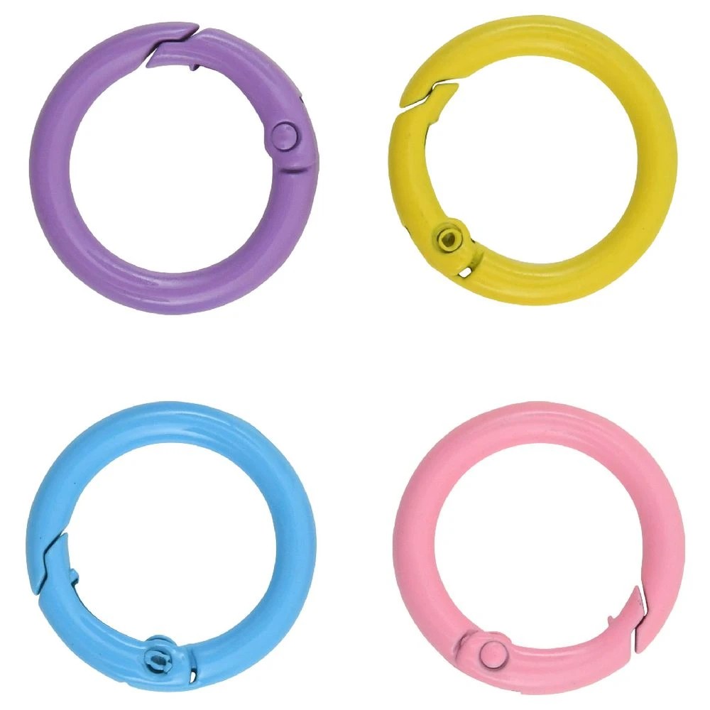 2 Born Metal O Ring Clips Pastel 4 Pack, 2 of 2