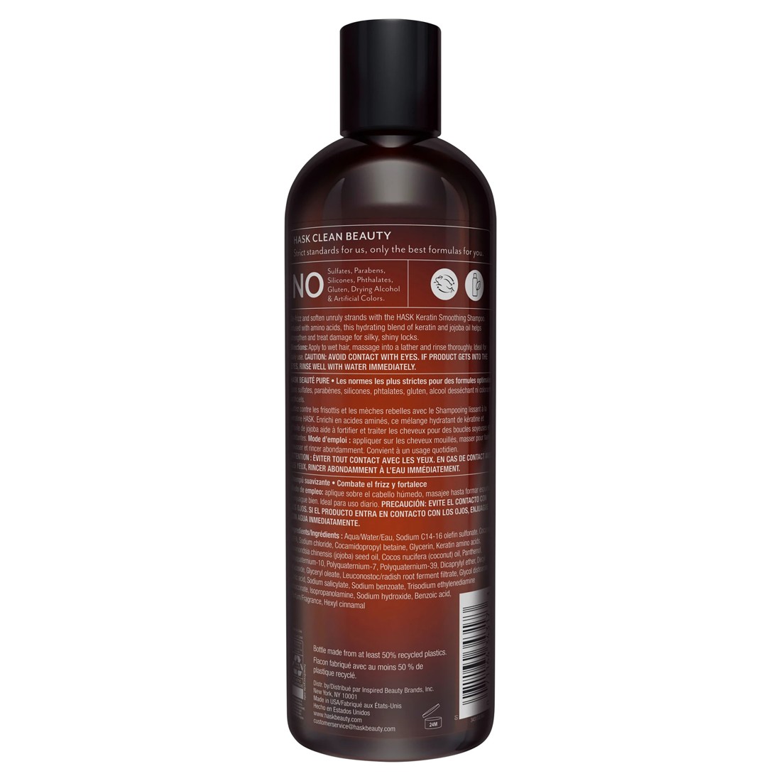 2 HASK Keratin Smooth Smoothing Shampoo 355ml - Keratin and Jojoba Seed Oil, 2 of 10