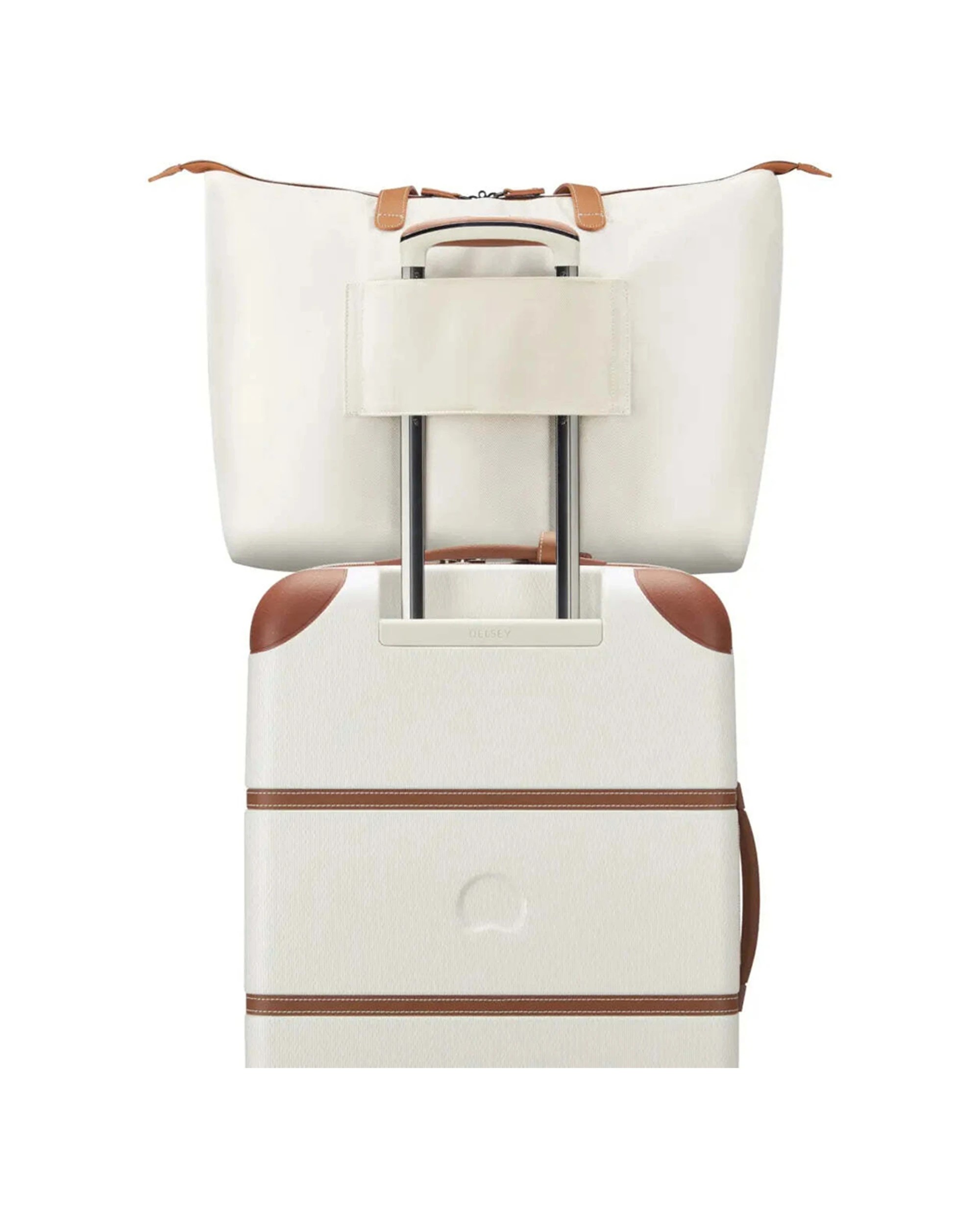 6 Delsey Chatelet Air 2.0 Tote Bag Recycled Polyester 37L Capacity Angora - White, 6 of 6