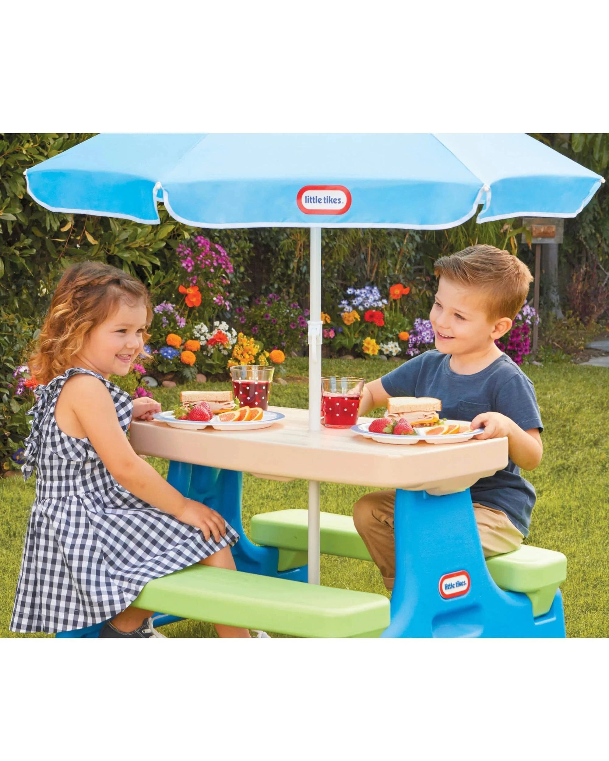 3 Little Tikes Easy Store Jr. Play Table with Umbrella - Multi, 3 of 4