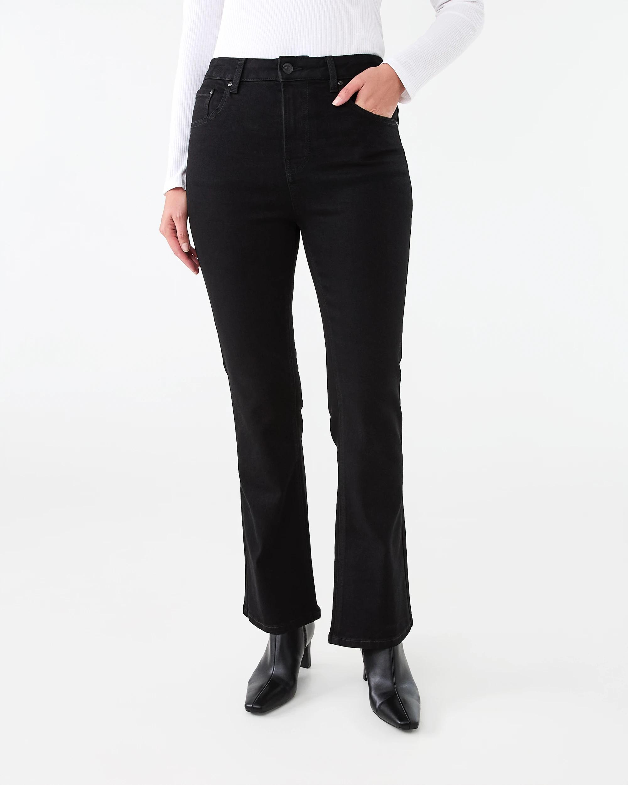 1 Bootcut Jeans Black Wash, 1 of 8