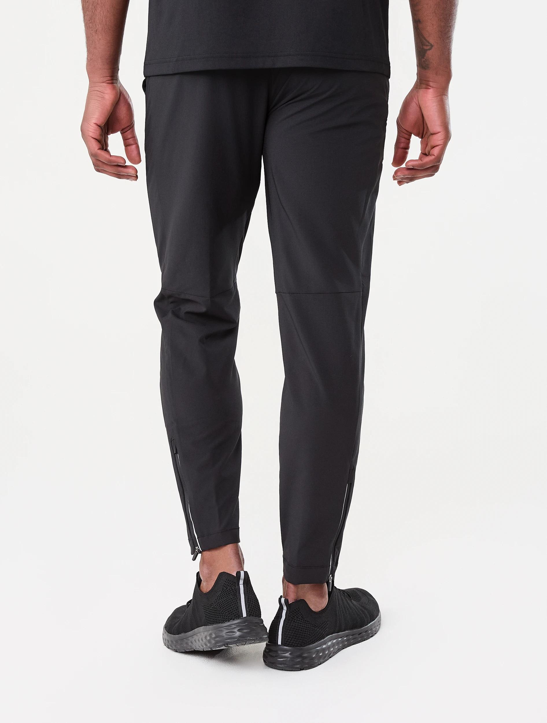 3 Active Mens Stretch Woven Joggers BLACK, 3 of 7