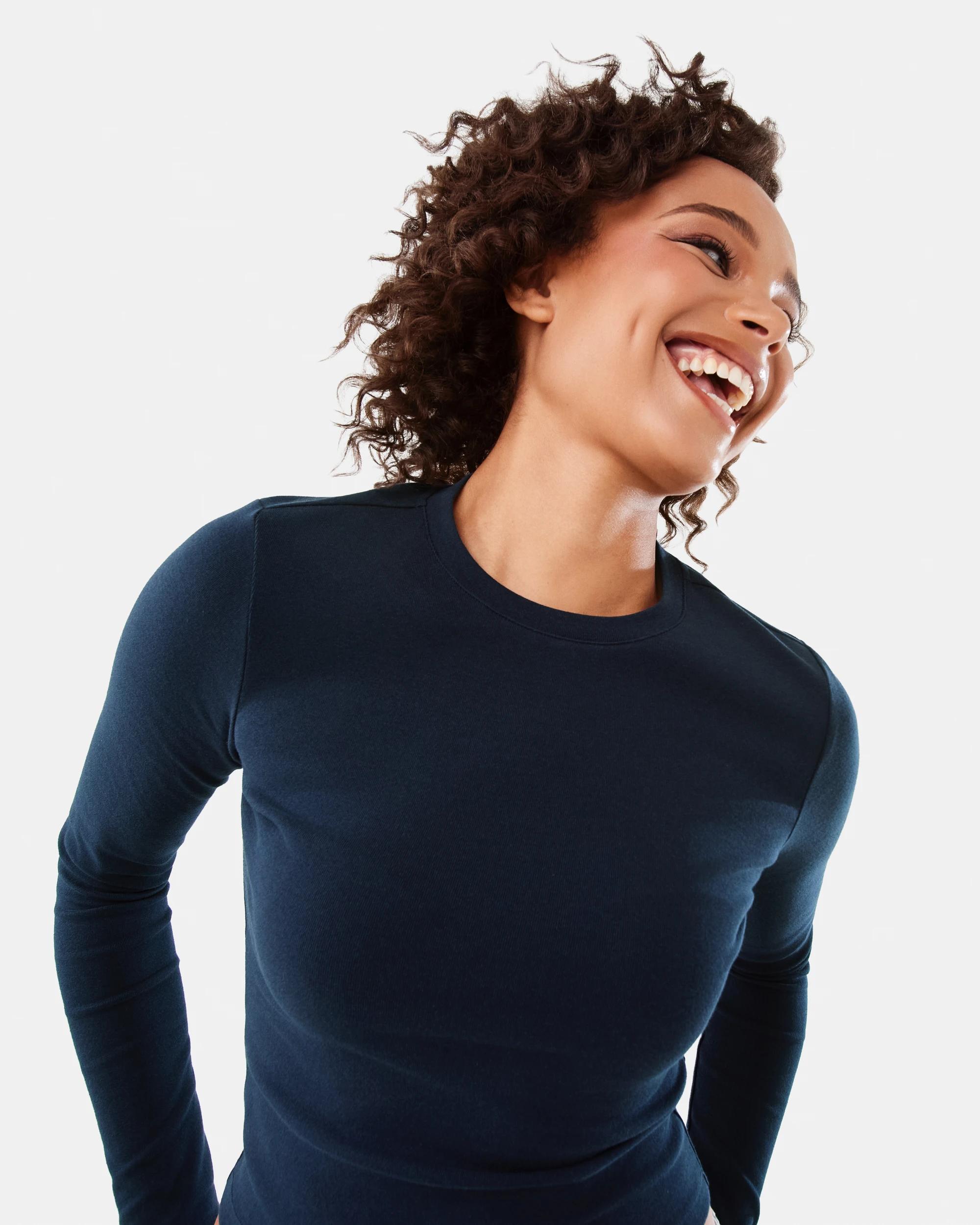 5 Long Sleeve Neat Fit T-shirt Navy Blaze, 5 of 6