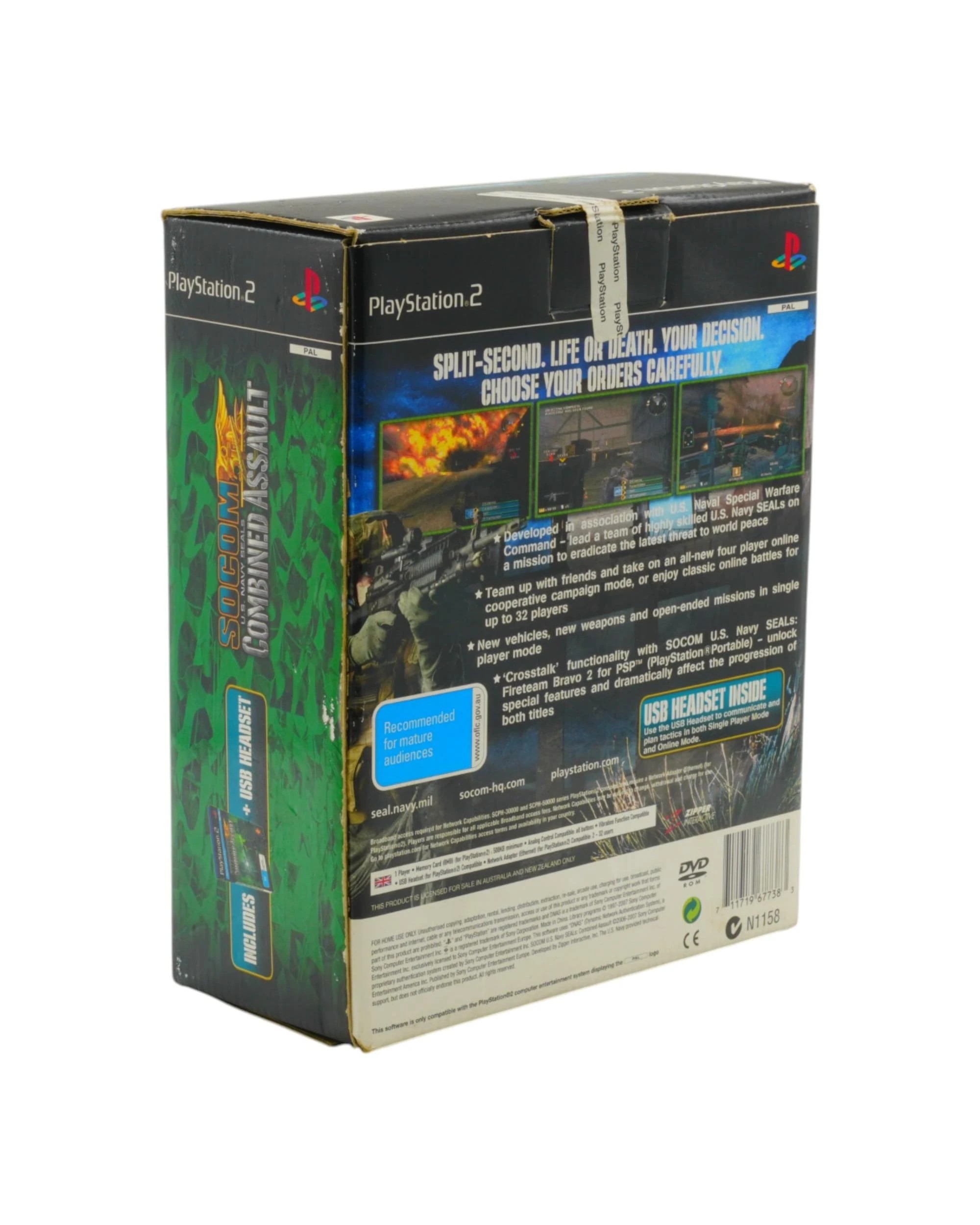 5 Socom US Navy Seals Combined Assault Big Box - PS2 - New, 5 of 8