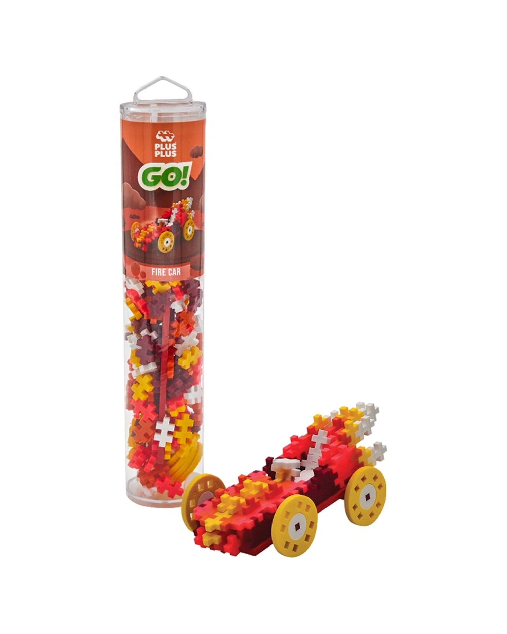 1 Plus-Plus 200pc Color Cars Fire Tube Puzzle Kids 3D Creative Learning Toy, 1 of 3
