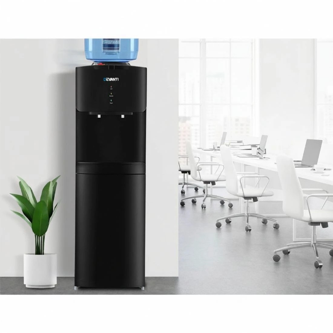 5 Devanti Water Cooler Dispenser Stand 22L Bottle Black w/2 Filter - Black, 5 of 10