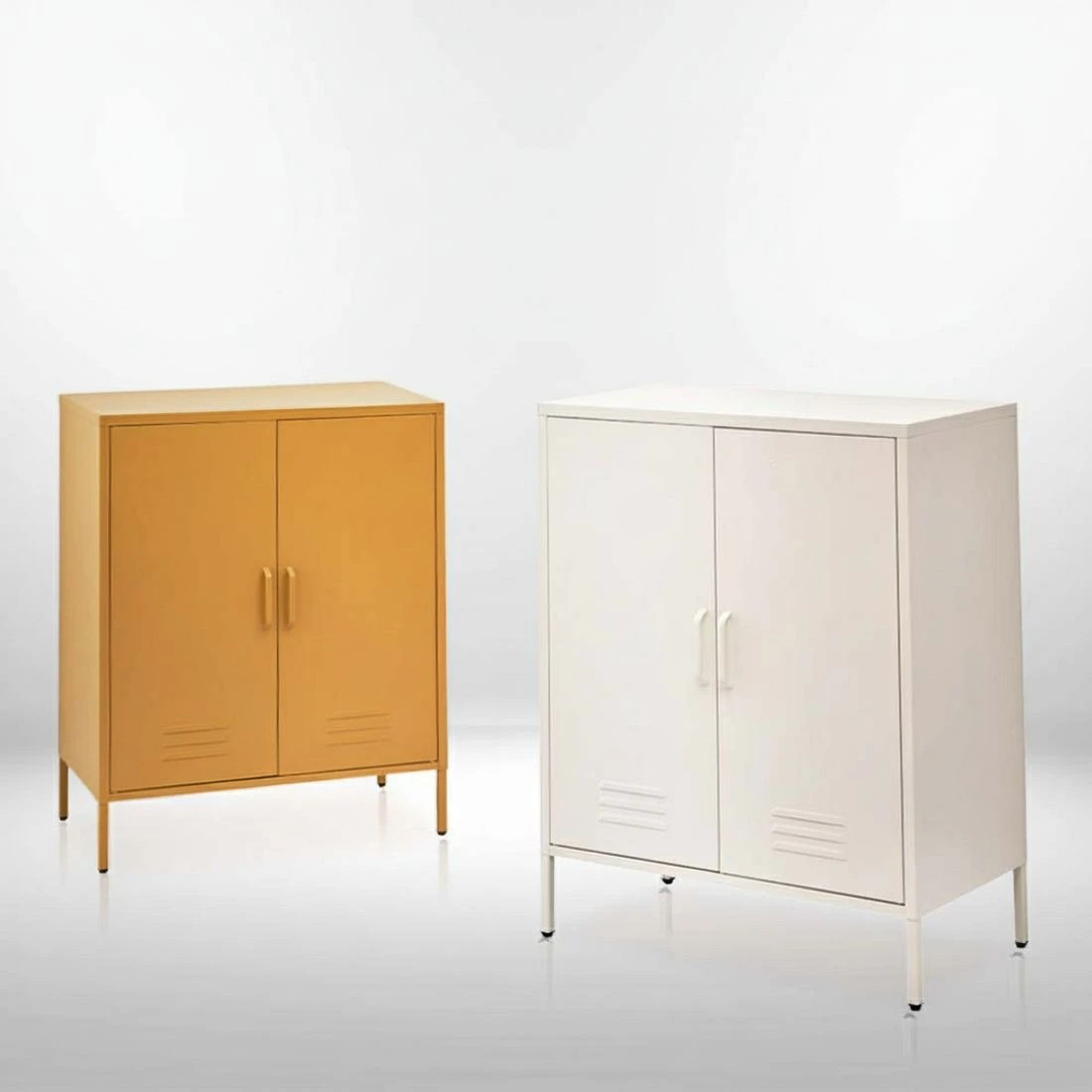 6 Artiss Buffet Sideboard Metal Cabinet - SWEETHEART - White, 6 of 8