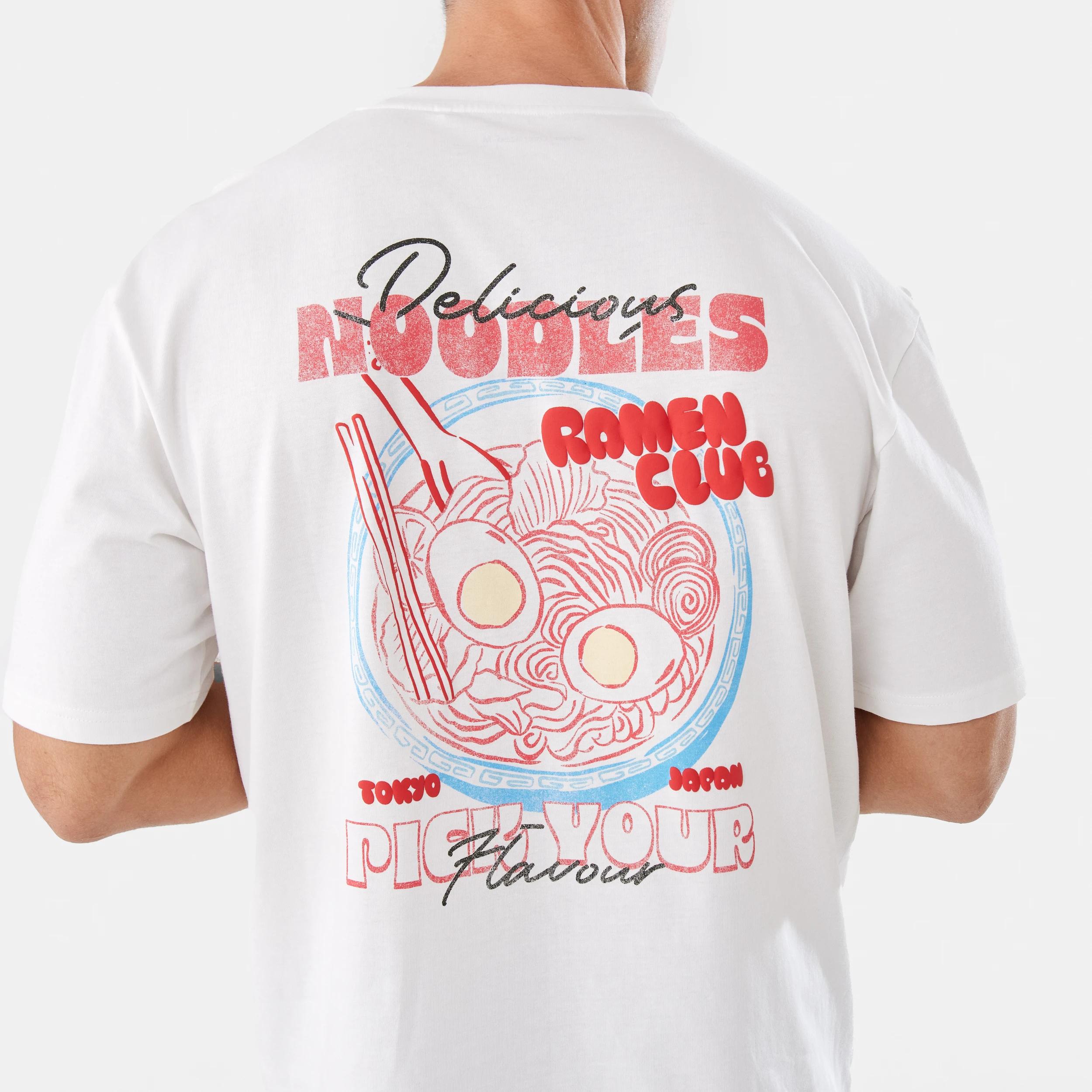 6 Oversized Graphic T-shirt Whte Ramen, 6 of 7
