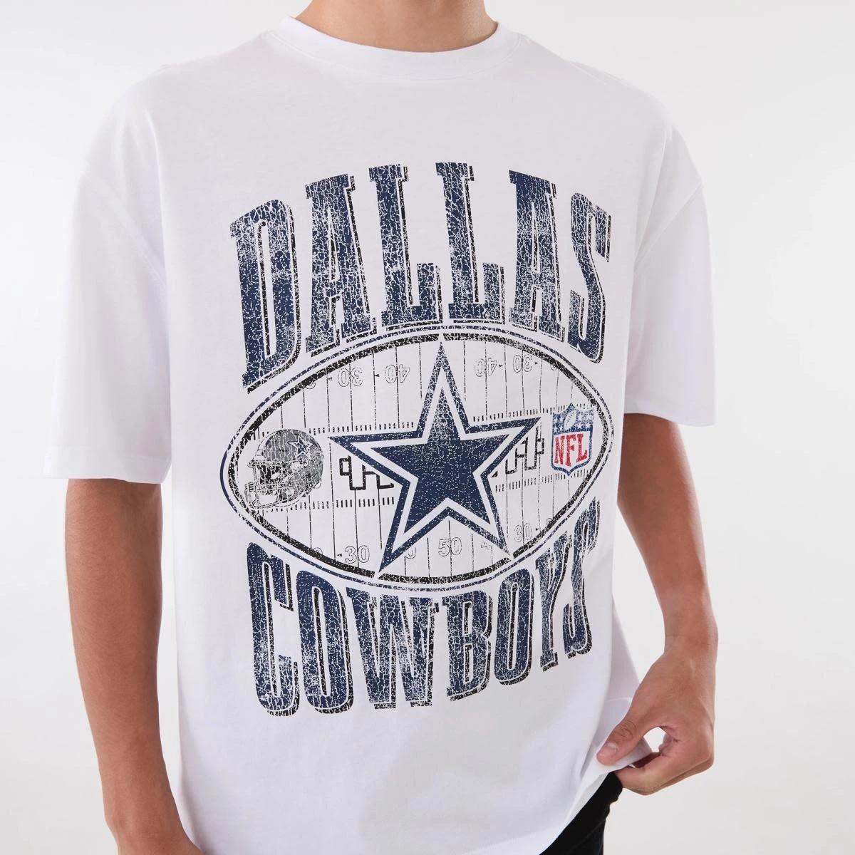 2 Official NFL Kids Youth T-shirt DALLAS WHITE, 2 of 6