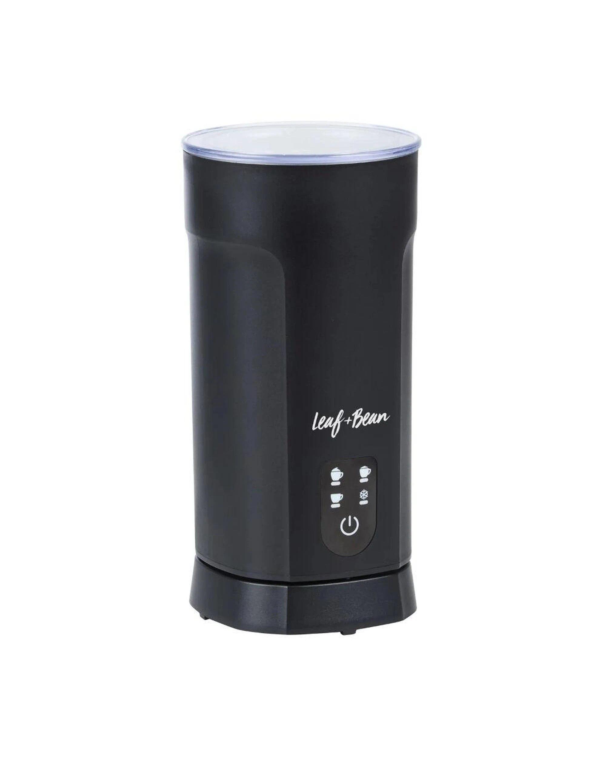 1 Leaf & Bean Electric Milk Frother & Warmer 240ml - Black, 1 of 6