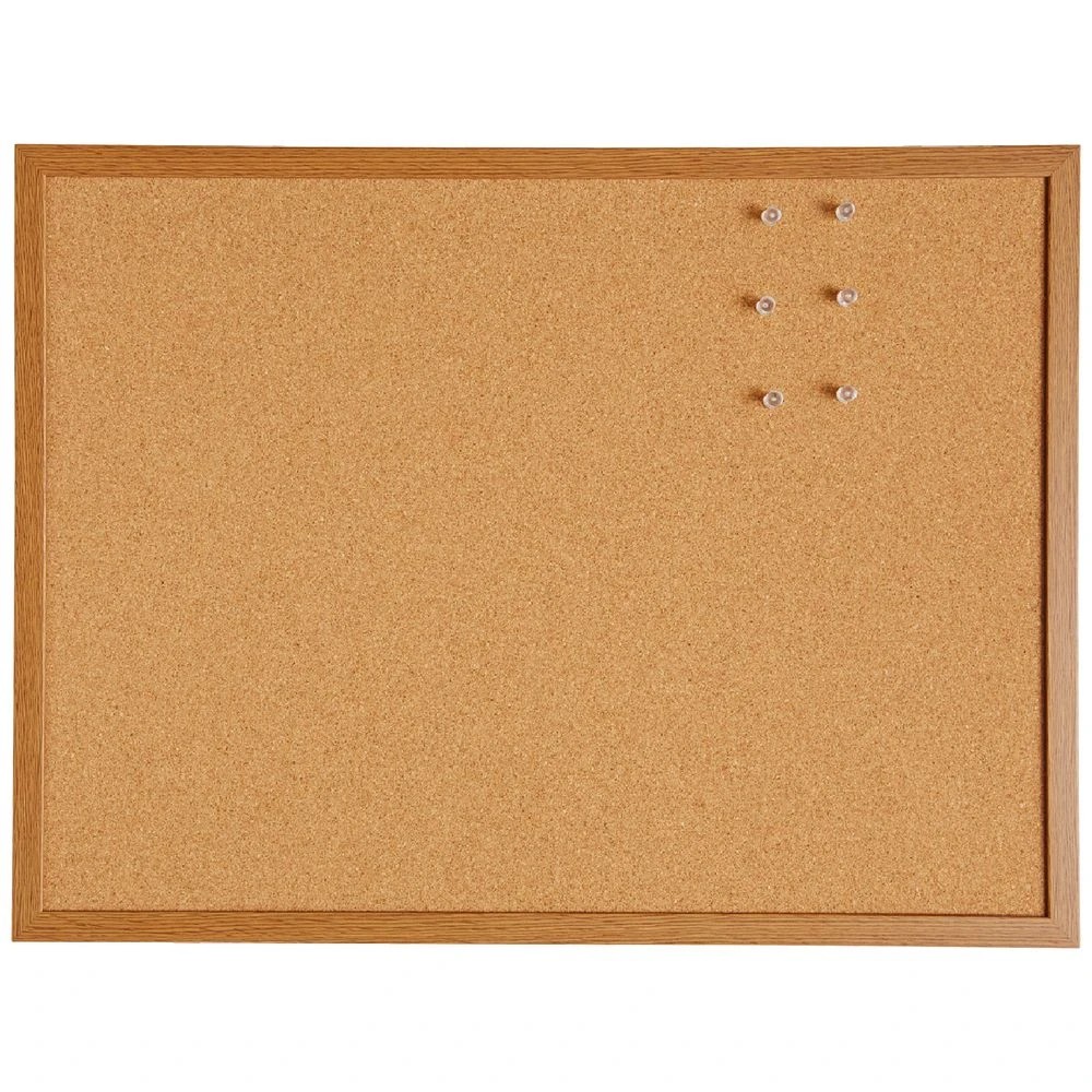 1 J.Burrows Cork Board 600 x 450mm Oak, 1 of 4