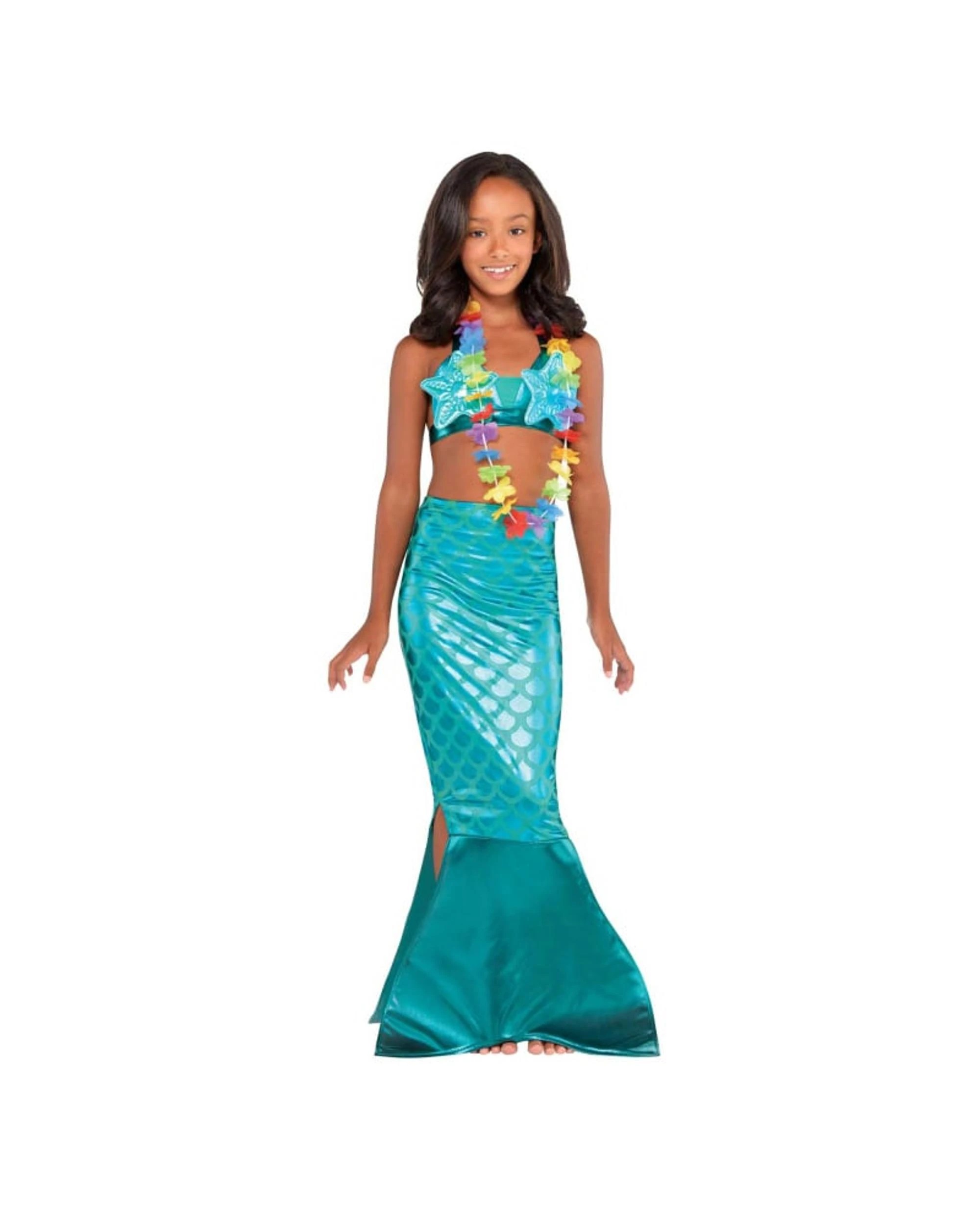 1 Mermaid Teal Child Costume Size Medium 8-10 Years, 1 of 1