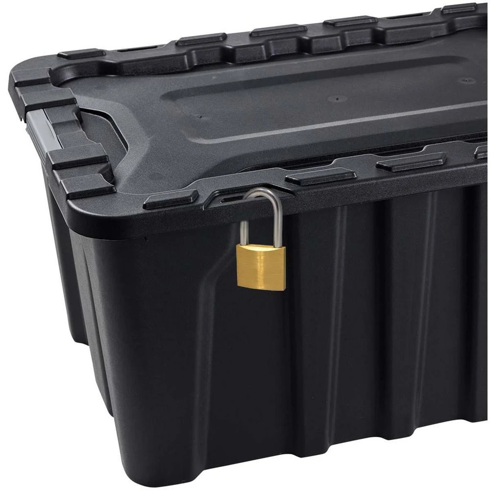 3 J.Burrows 100L Heavy Duty Storage Container Black, 3 of 5