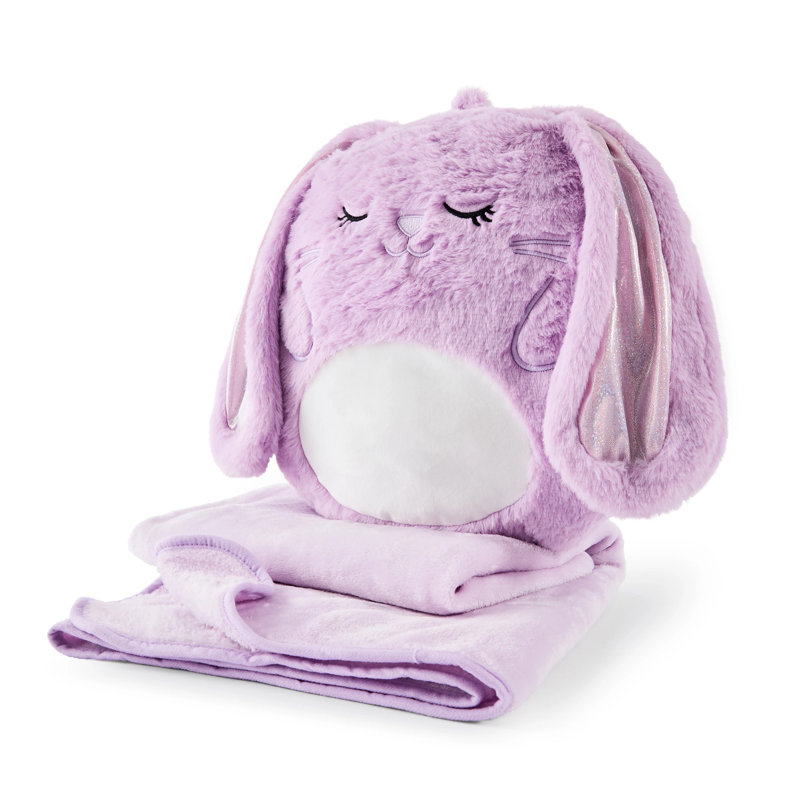 2 2 in 1 Bunny Travel Blanket and Pillow, 2 of 6