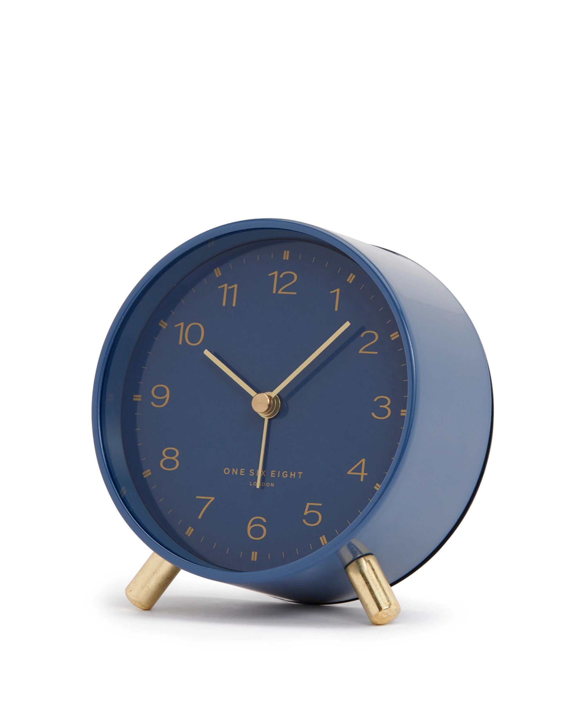 1 One Six Eight London Jasper Silent Alarm Clock - Navy - Blue, 1 of 3