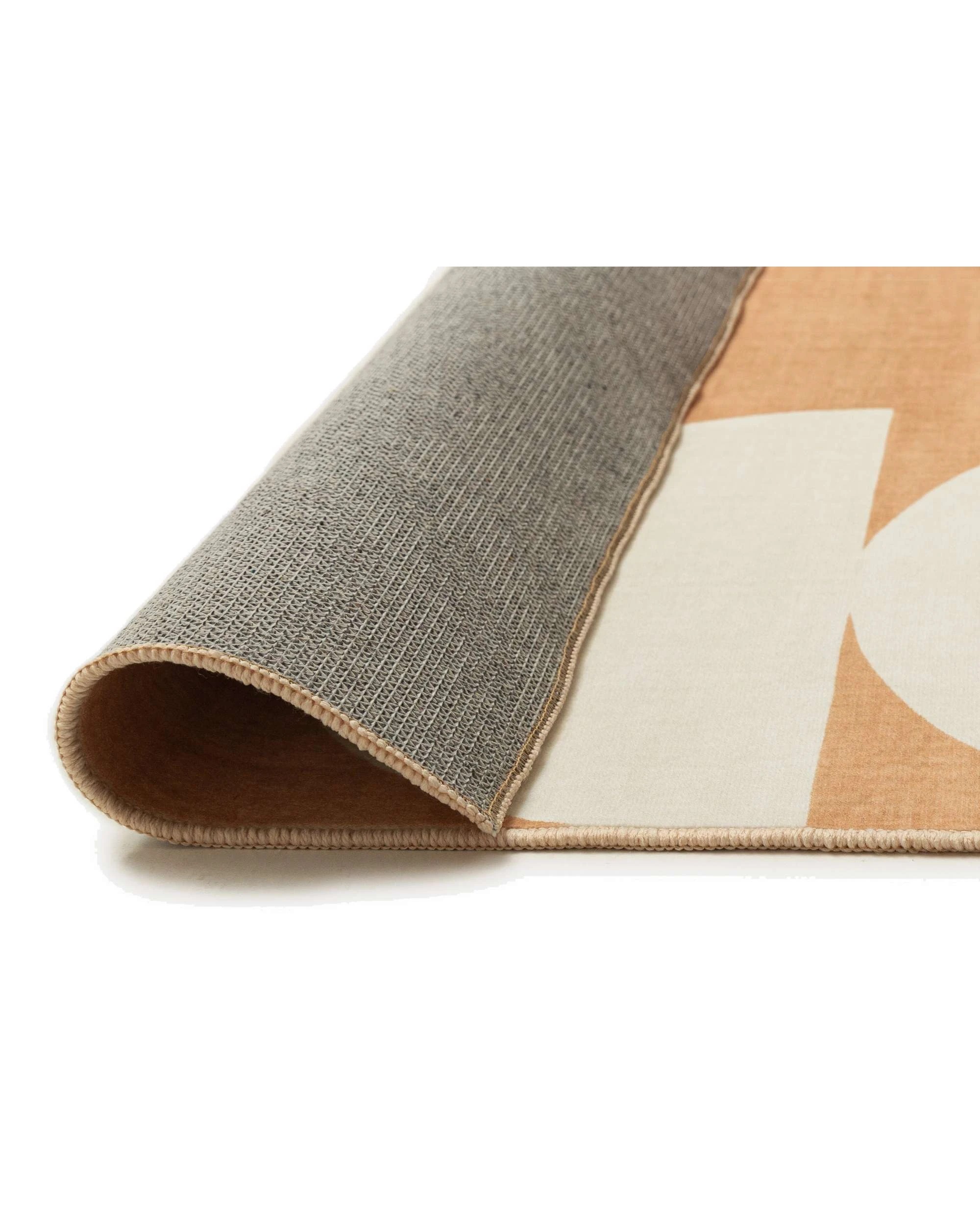 5 Loopsie Tiari Half Moons Printed Washable Rug-220cm x 150cm - Orange, 5 of 7