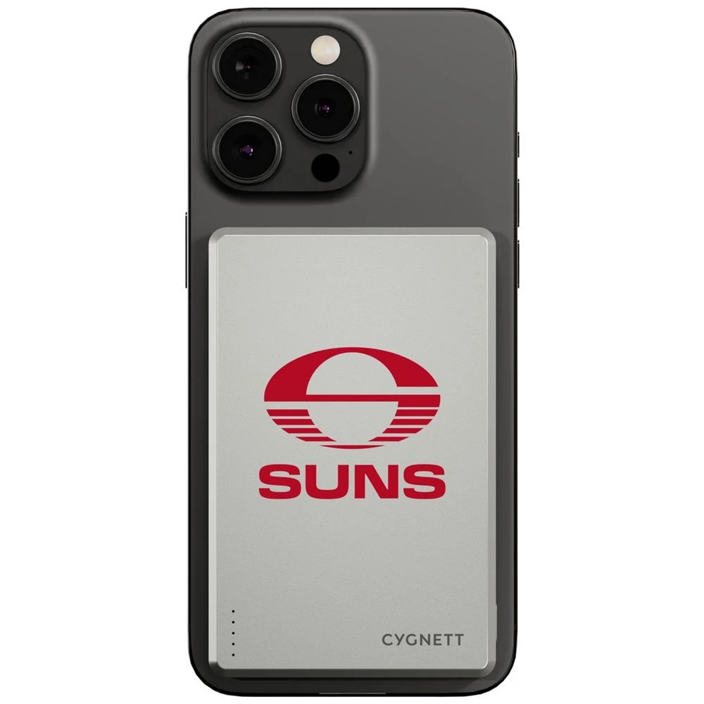 1 Cygnett 5000mAh Magslim Powerbank Gold Coast Suns, 1 of 6