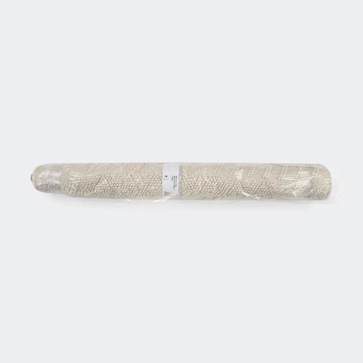 5 Woven Loop Wool Blend Rug - Cream, Large - 235cm x 160cm, 5 of 7