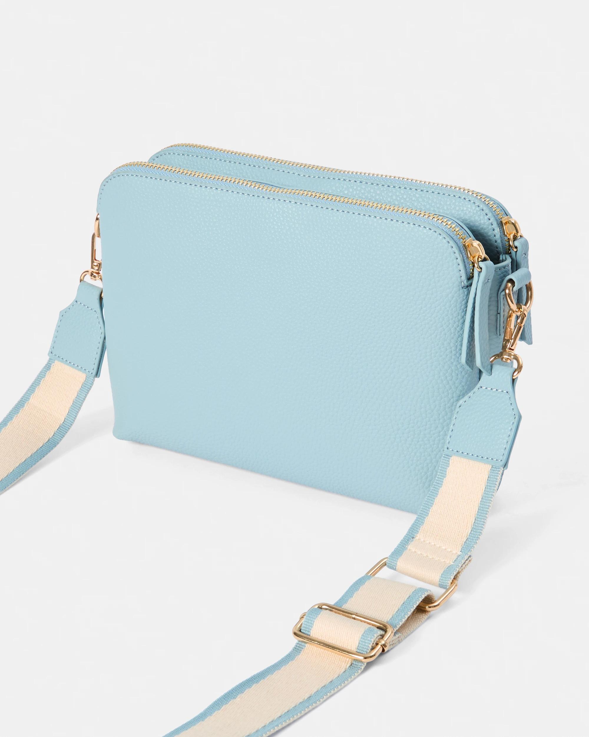 2 Double Pocket Crossbody Bag Wint Blue, 2 of 7